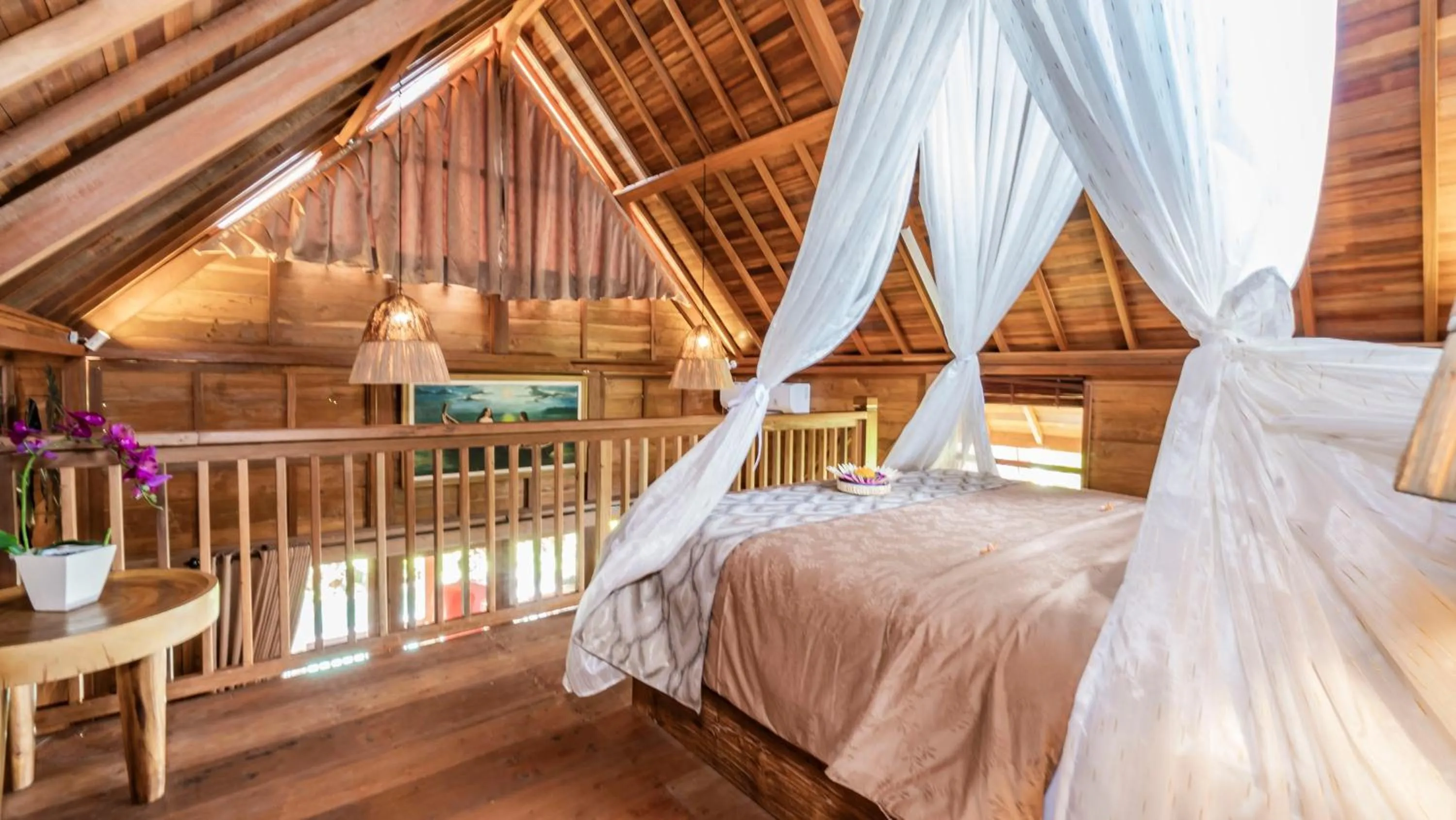 Bedroom, Bed in Kirani Joglo Villa Bali by Mahaputra