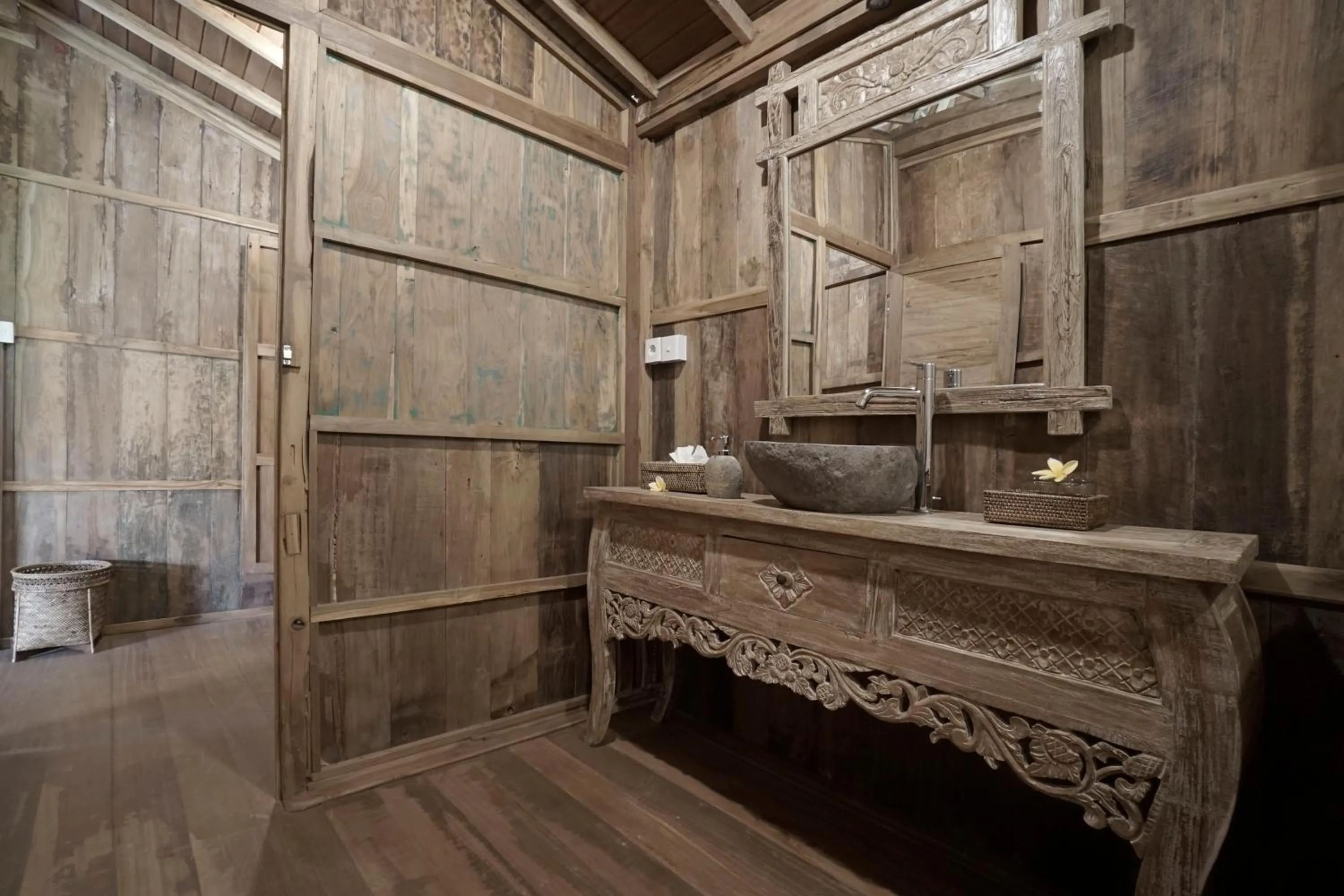 Bathroom in Kirani Joglo Villa Bali by Mahaputra