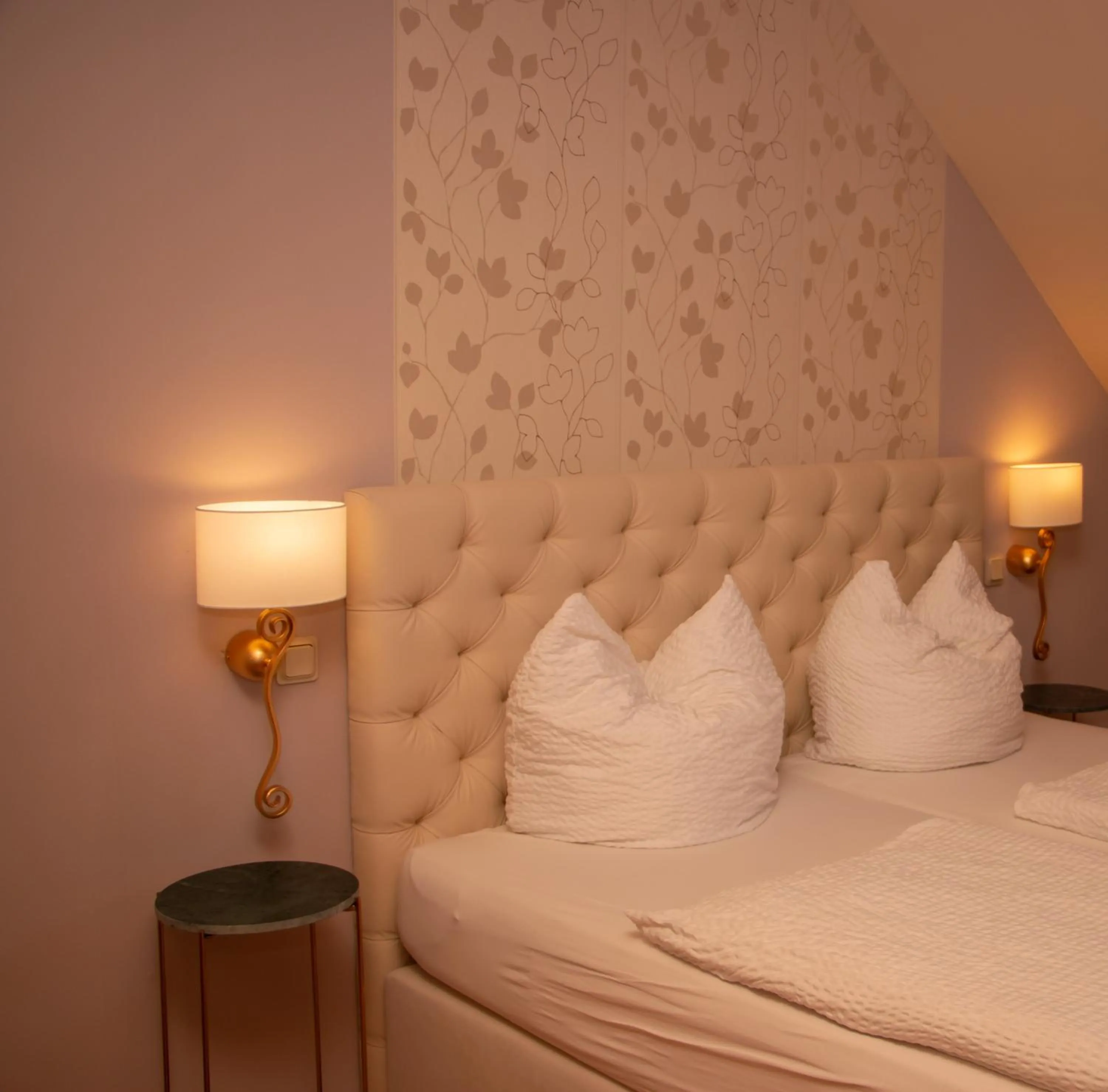 Bed in Hotel-Restaurant Laux