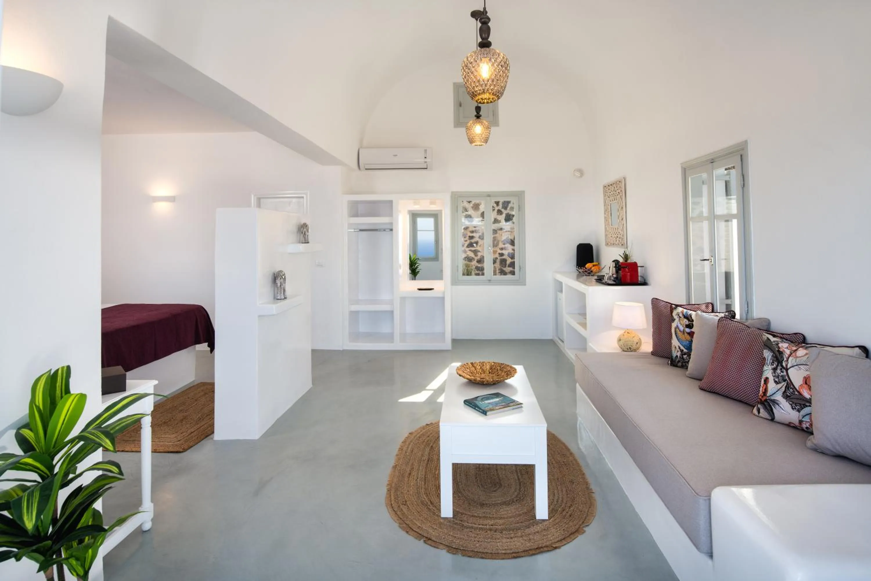 Seating area in Siete Mares Luxury Suites