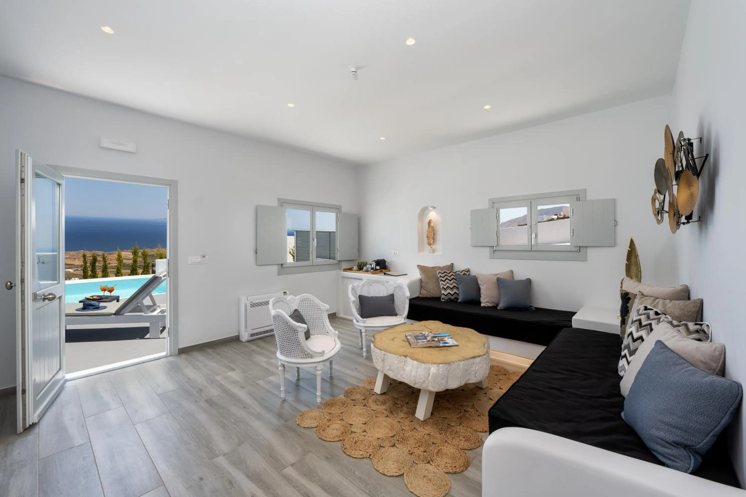 Living room in Siete Mares Luxury Suites