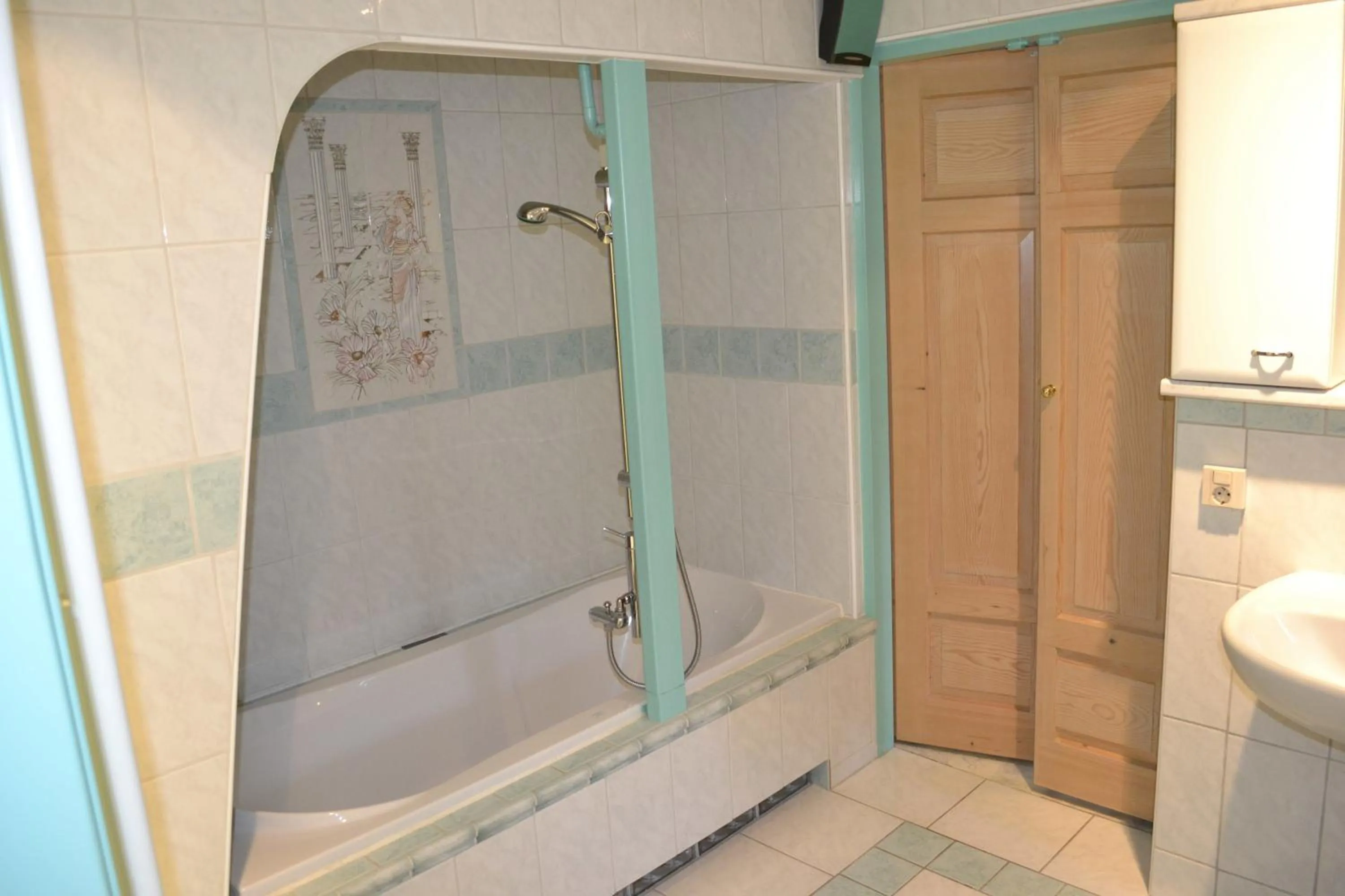 Decorative detail, Bathroom in Pension Neske