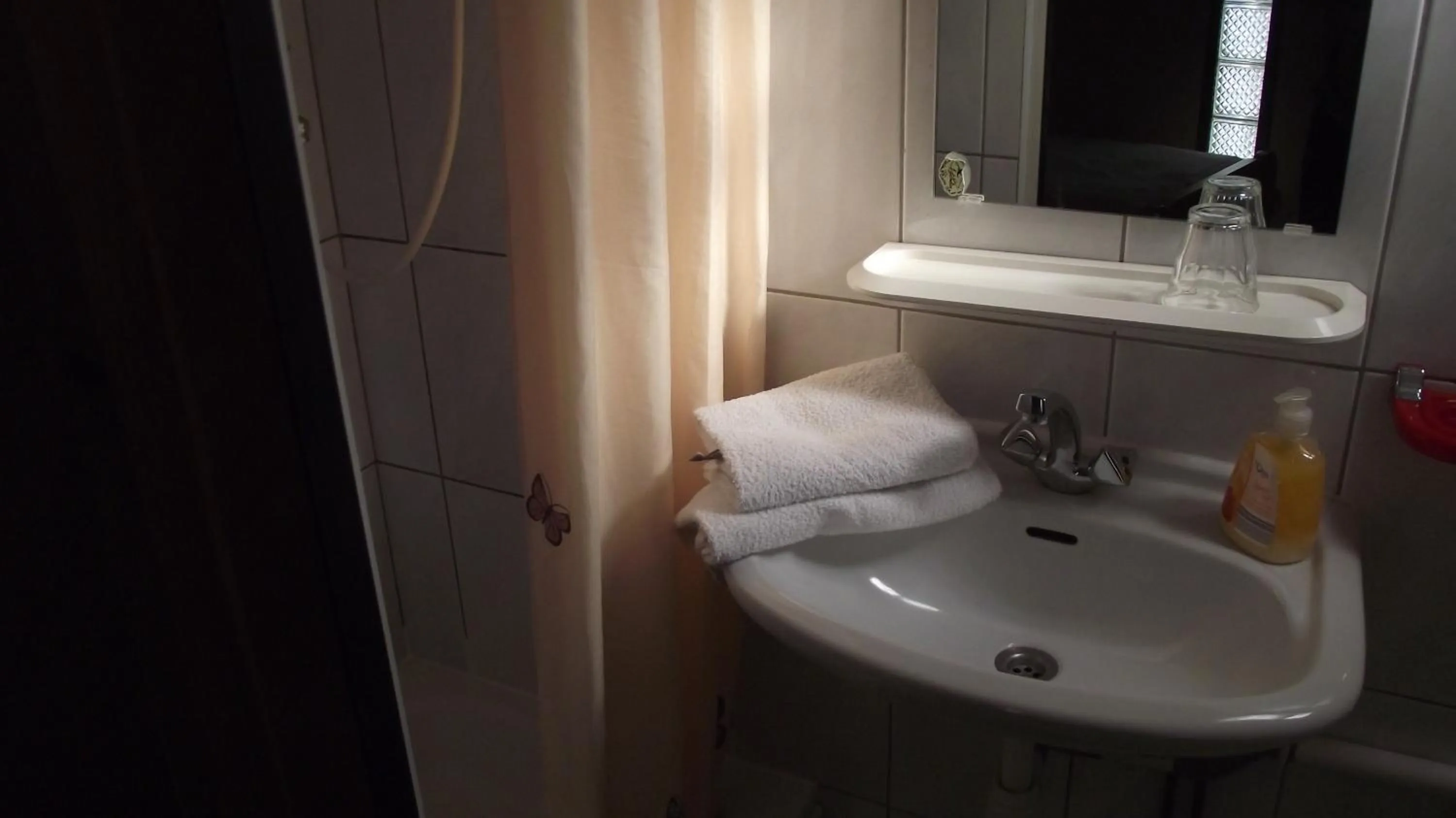 Decorative detail, Bathroom in Pension Neske