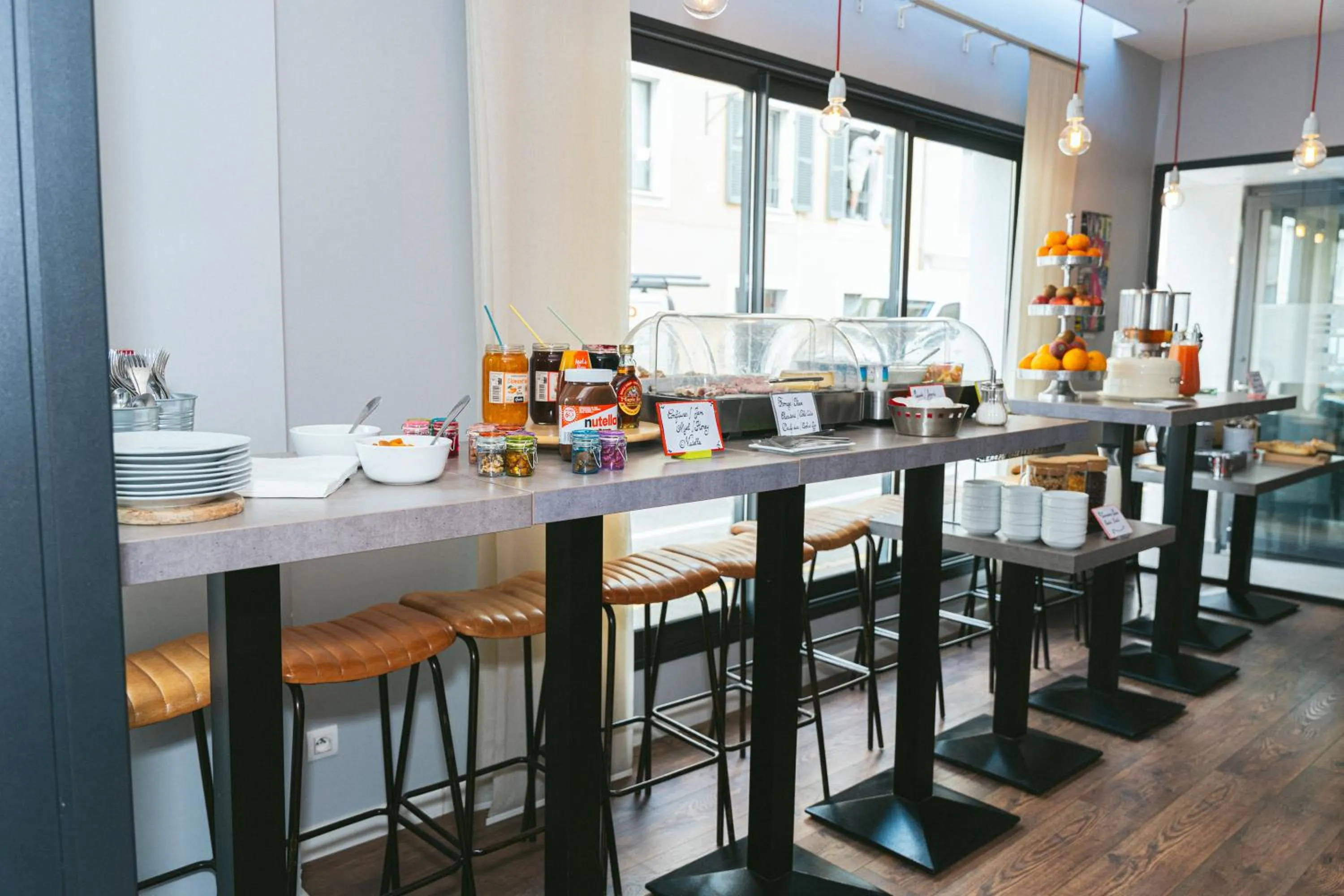 Buffet breakfast in Holidays & Work HOTEL