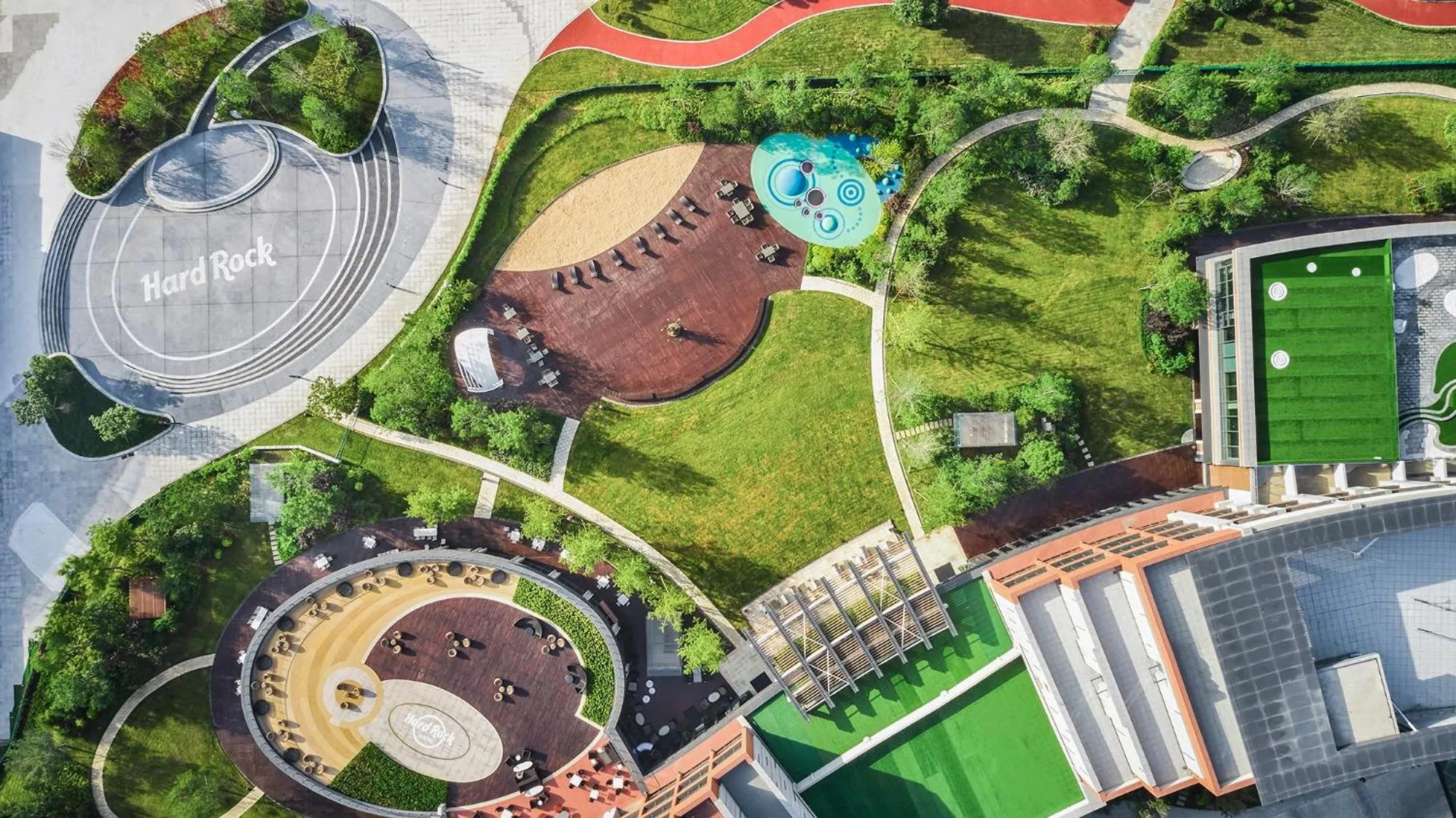 Bird's eye view in Hard Rock Hotel Dalian