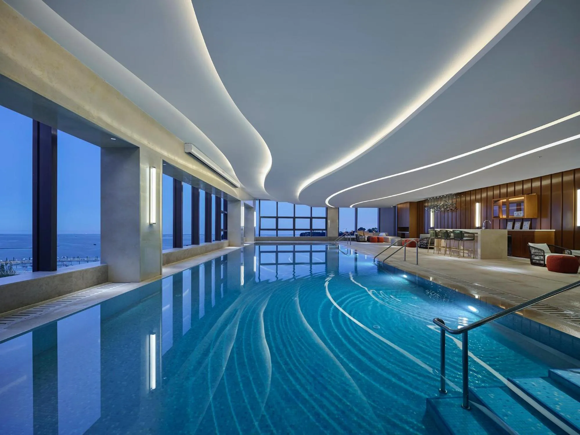 Swimming pool in Hard Rock Hotel Dalian