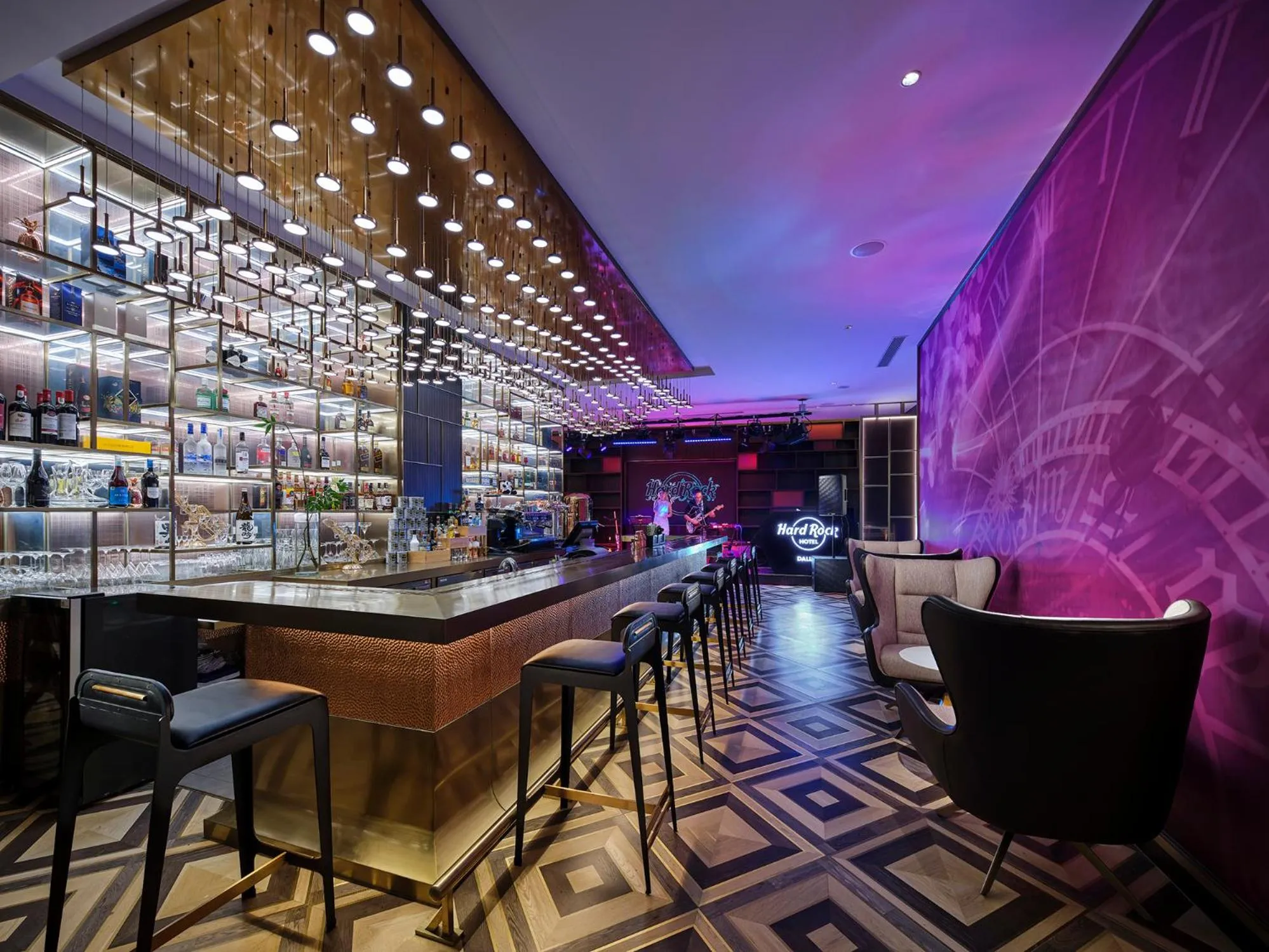 Lounge or bar in Hard Rock Hotel Dalian