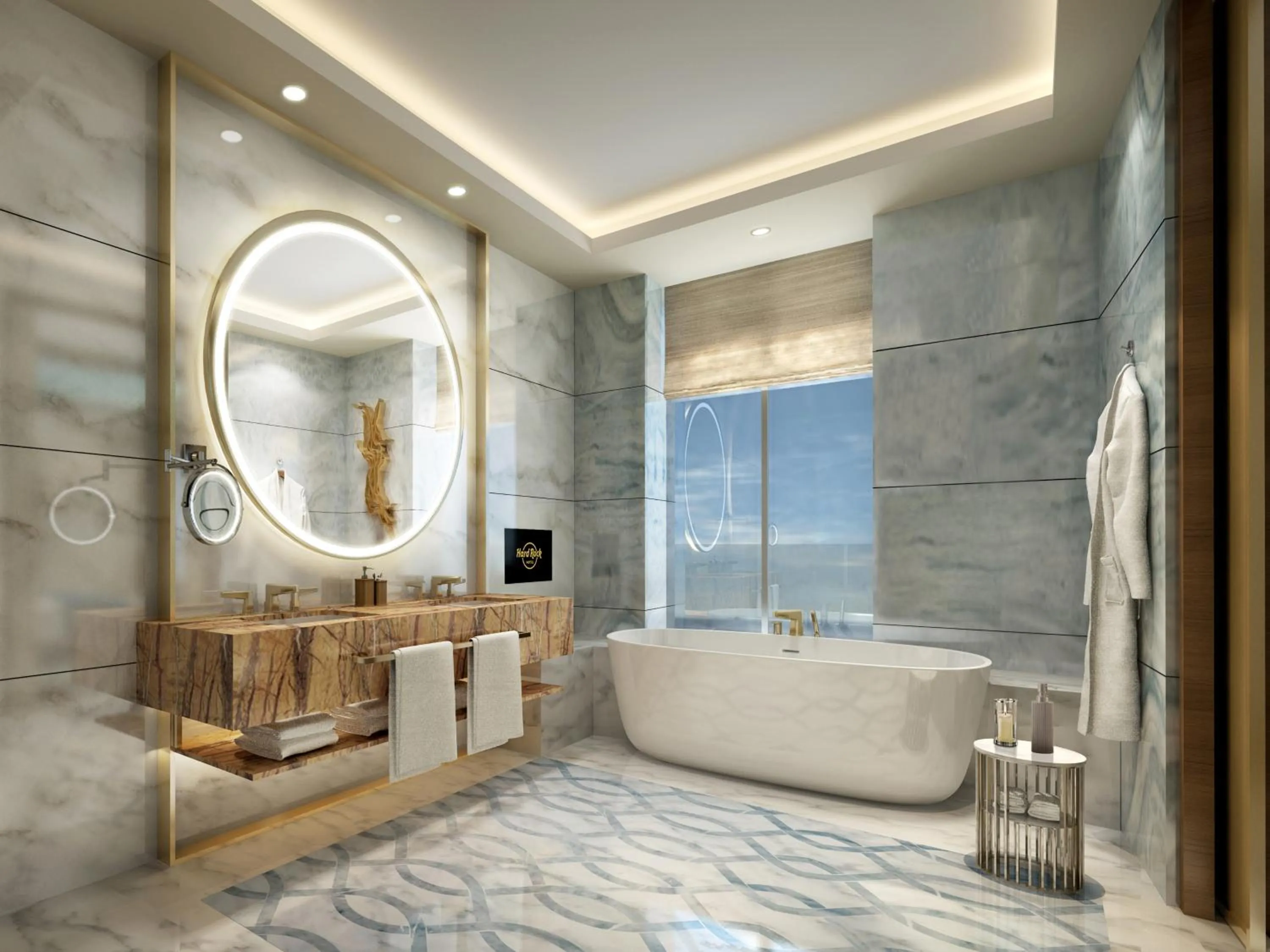 Bathroom in Hard Rock Hotel Dalian