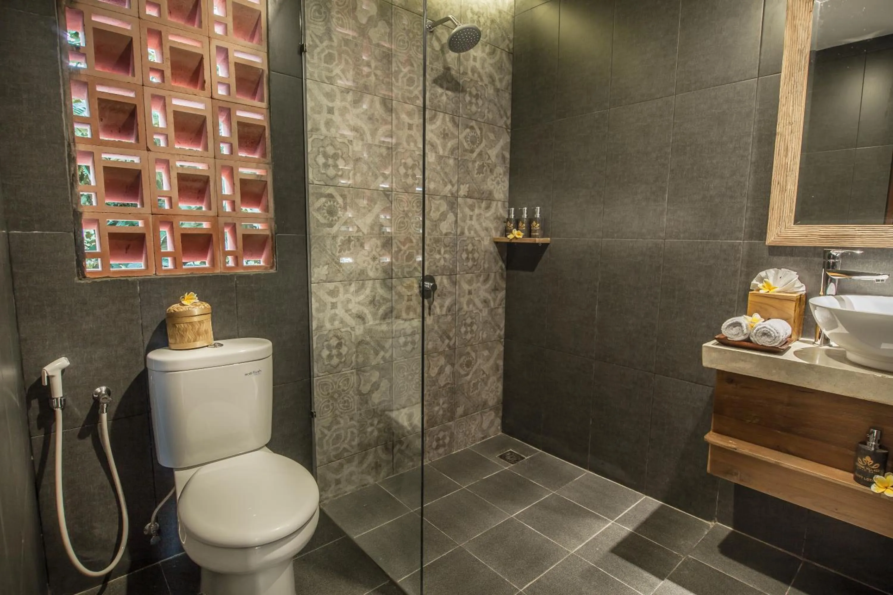 Shower in Merak Village by Prasi