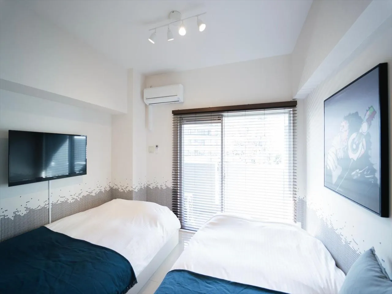 Bedroom, Bed in HIT Tenjin
