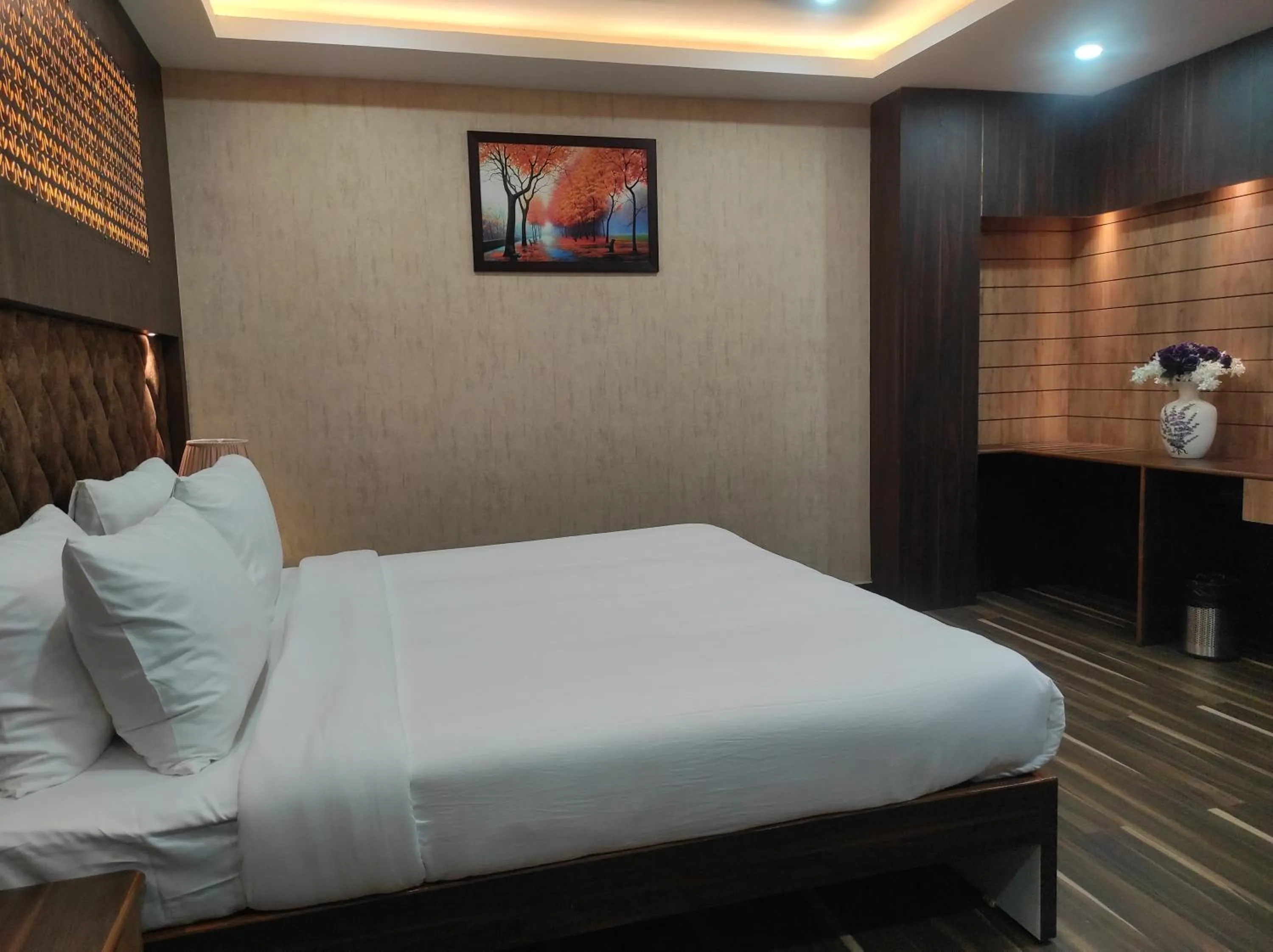 Bed in Hotel Aavas Inn