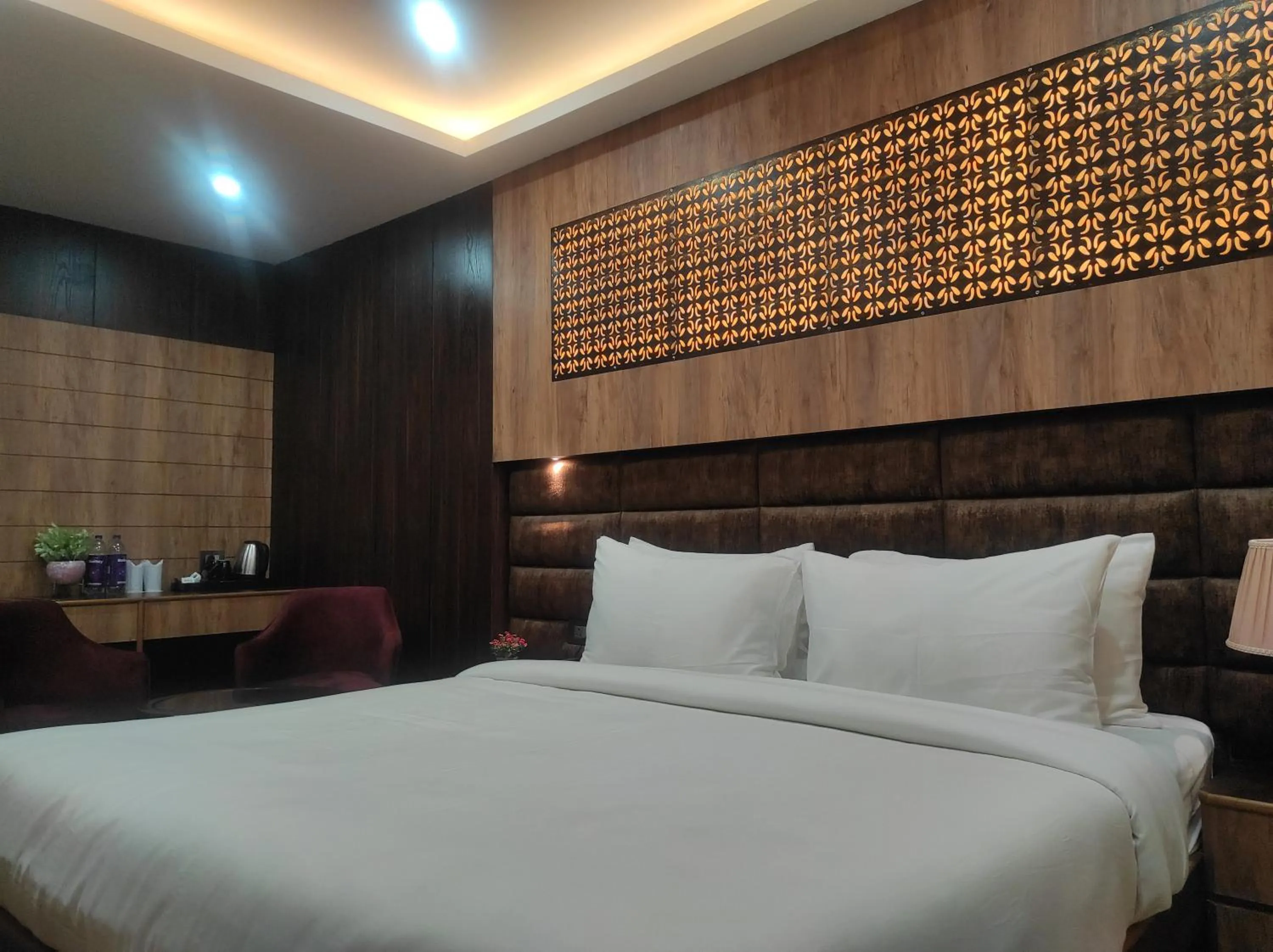 Bed in Hotel Aavas Inn