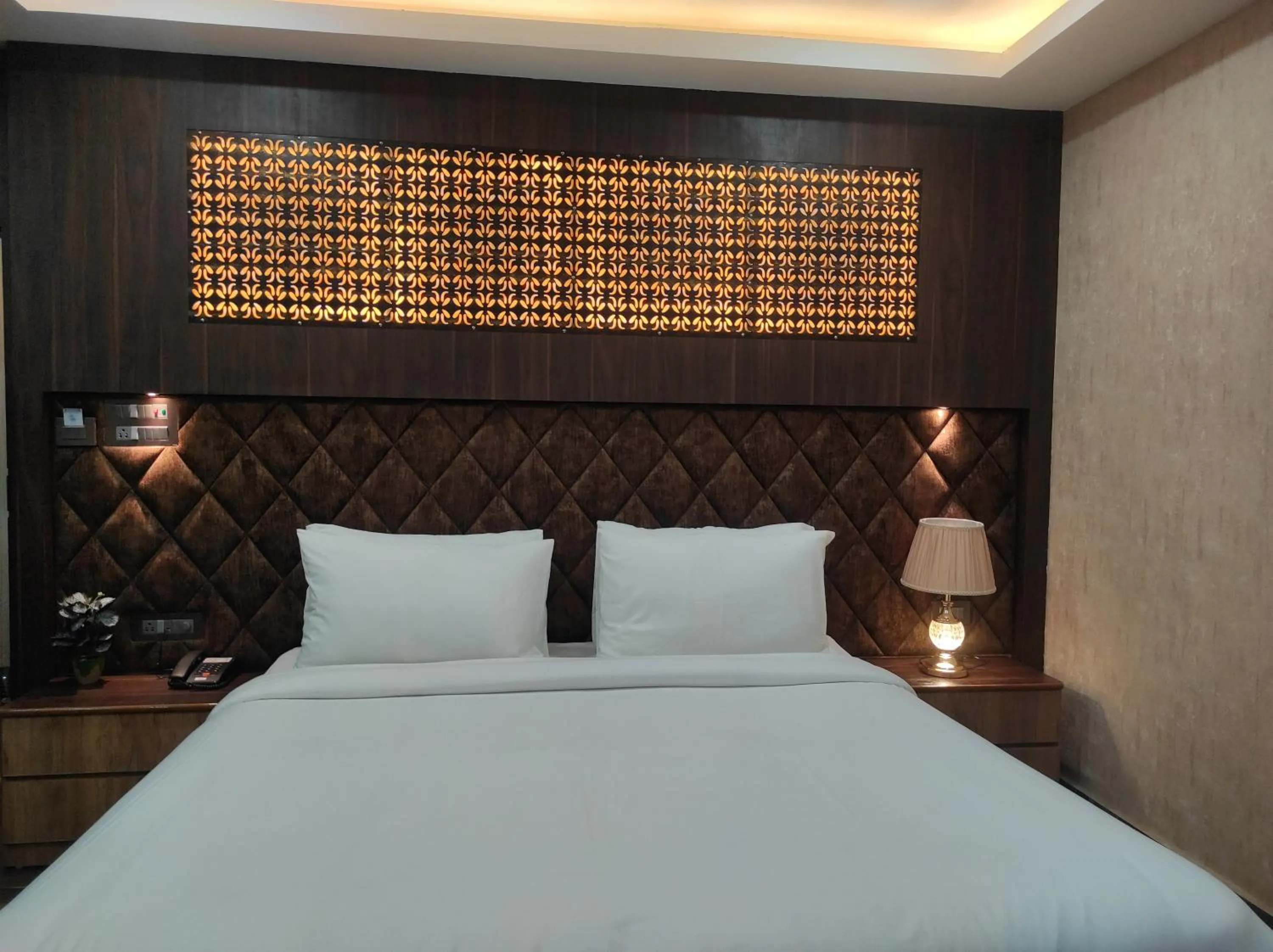 Bed in Hotel Aavas Inn