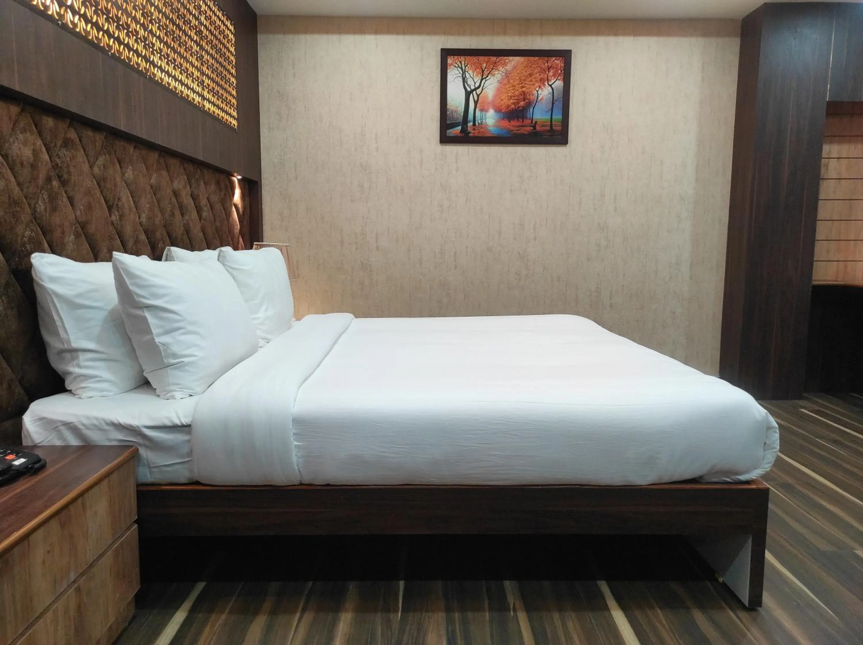 Bed in Hotel Aavas Inn