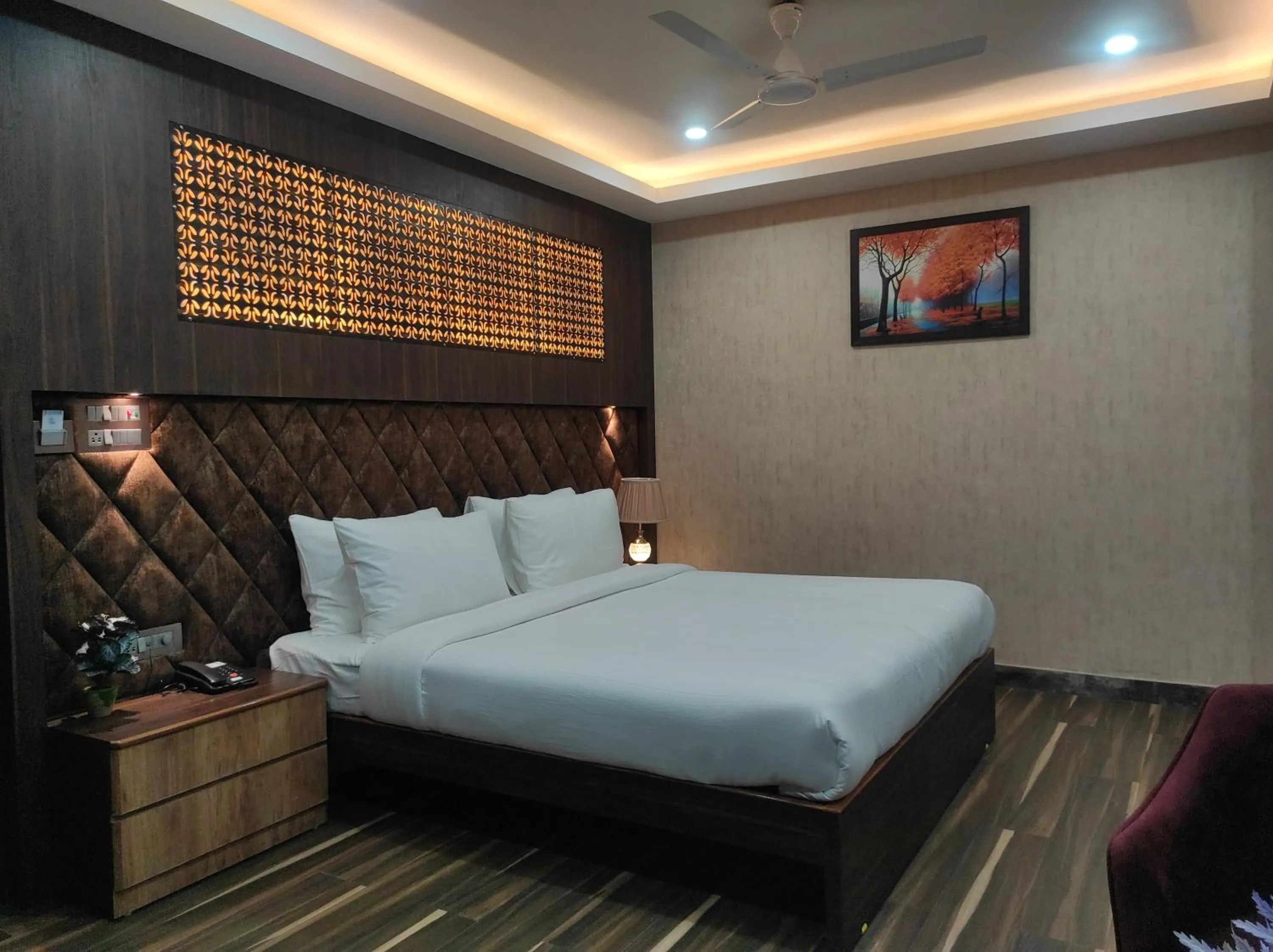 Bed in Hotel Aavas Inn