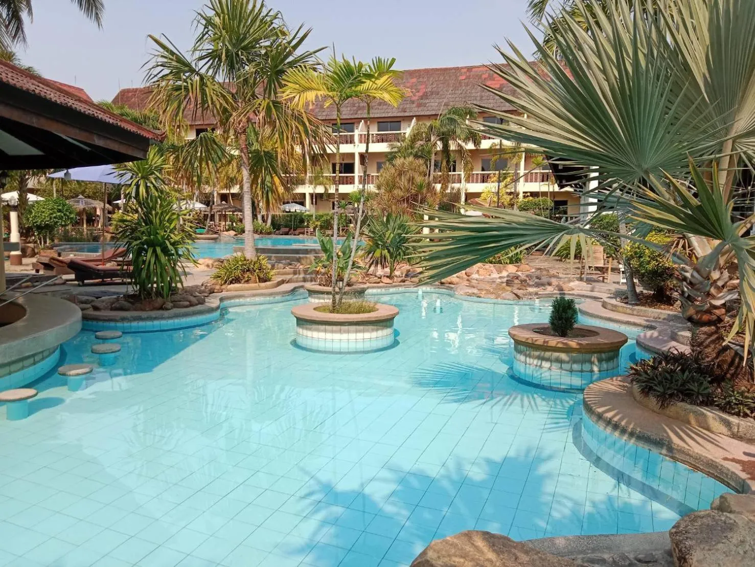 Pool view in Ban Nam Mao Resort