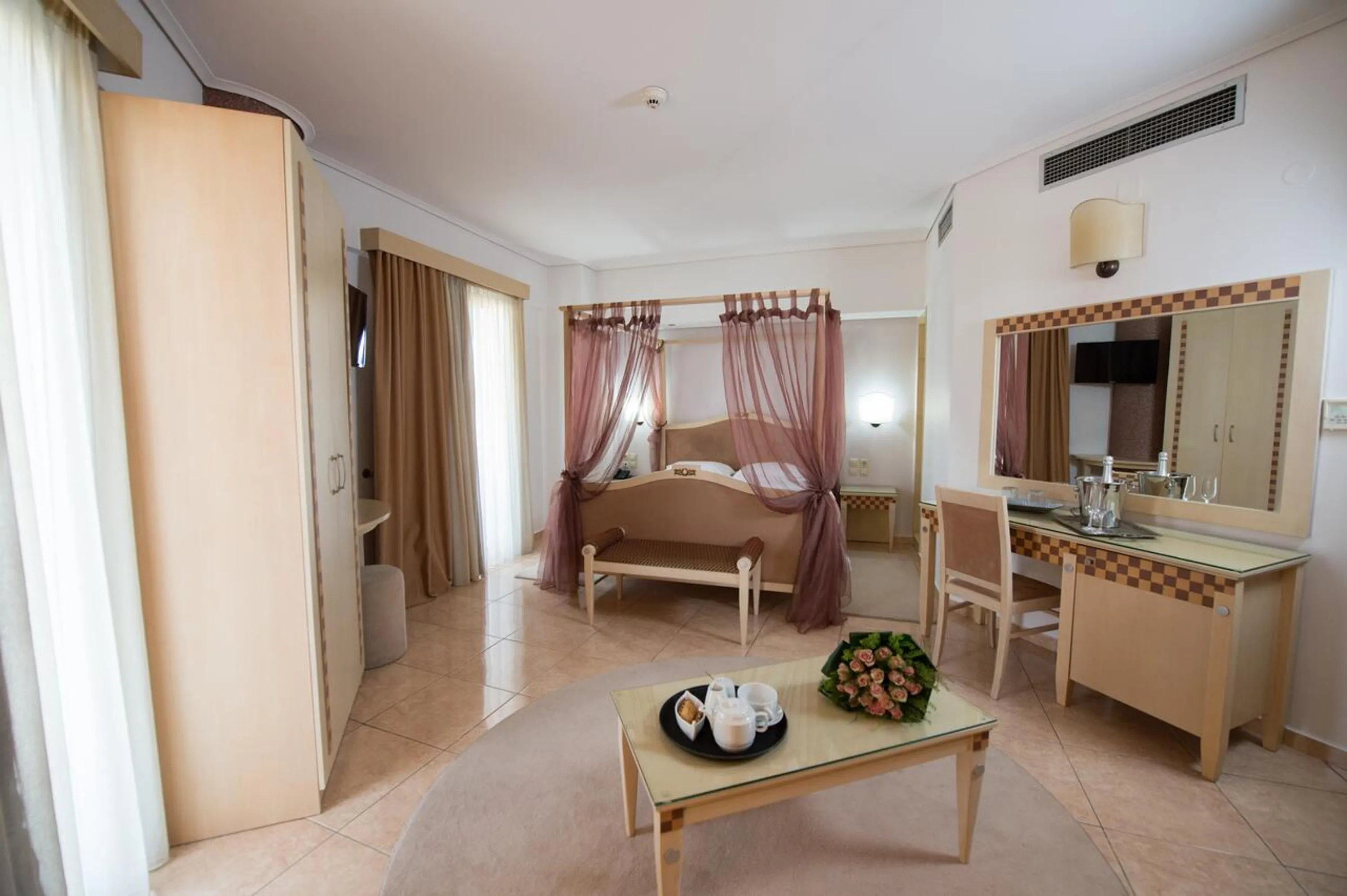 Bed in Premier Agrinio Heart Hotel