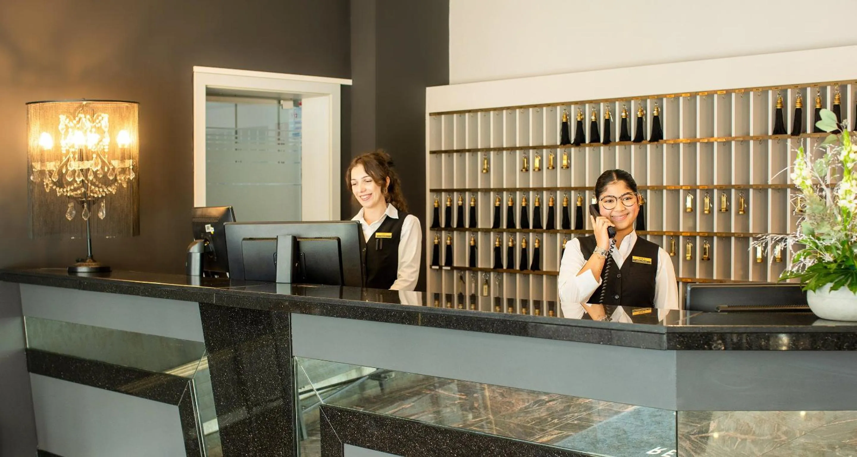 Lobby or reception in Victor's Residenz-Hotel Saarlouis
