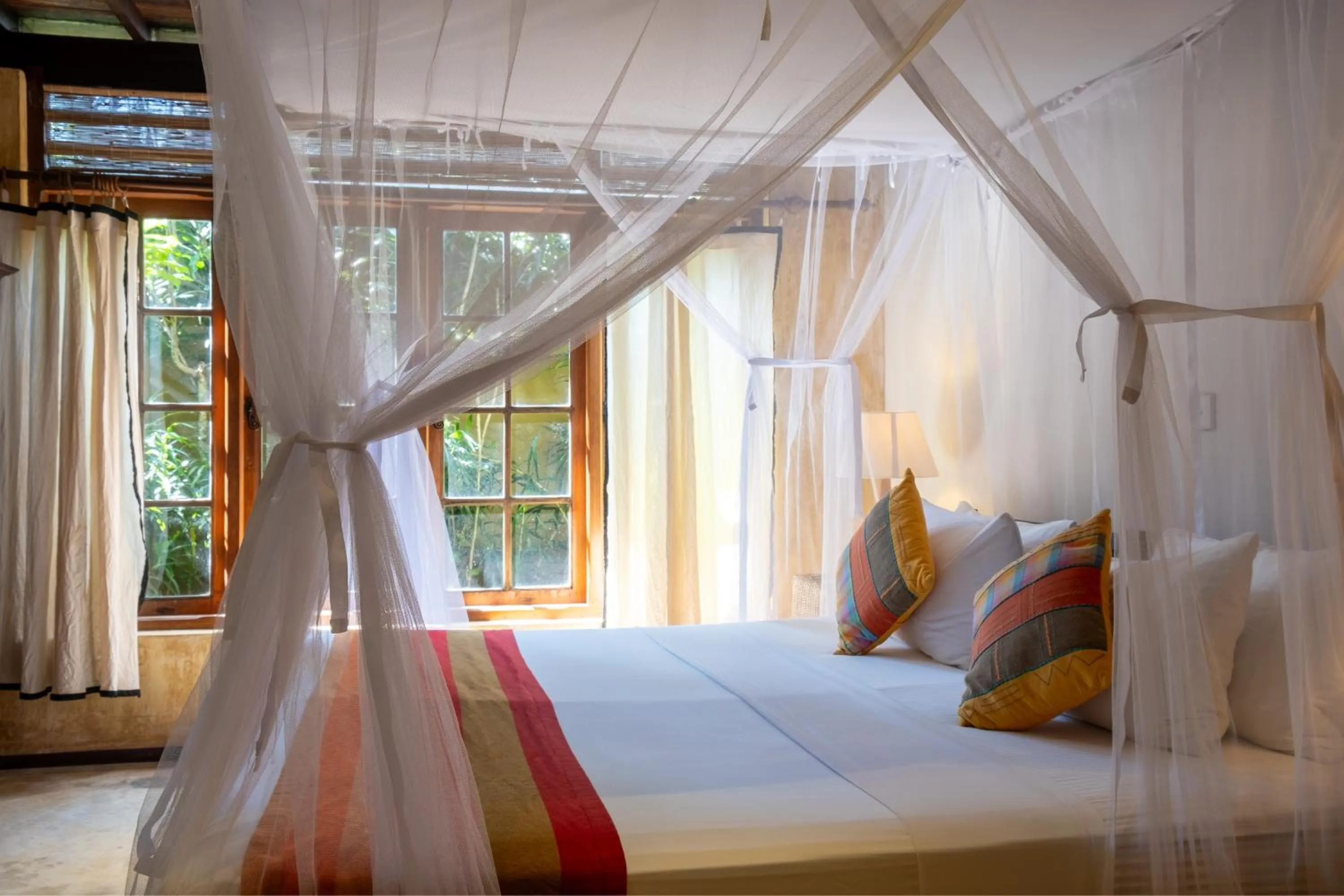 Bed in Dunes Unawatuna Hotel