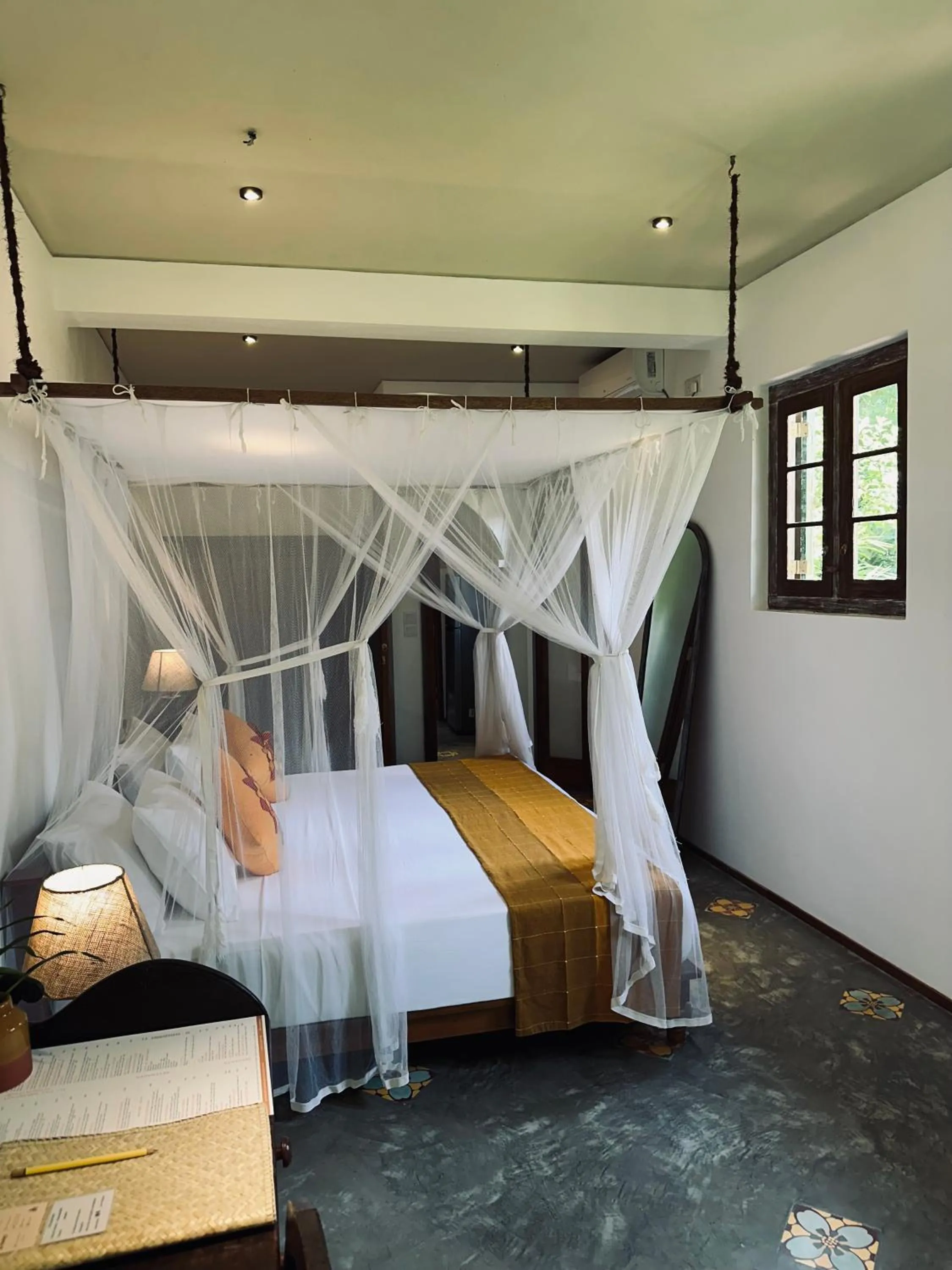 Bed in Dunes Unawatuna Hotel