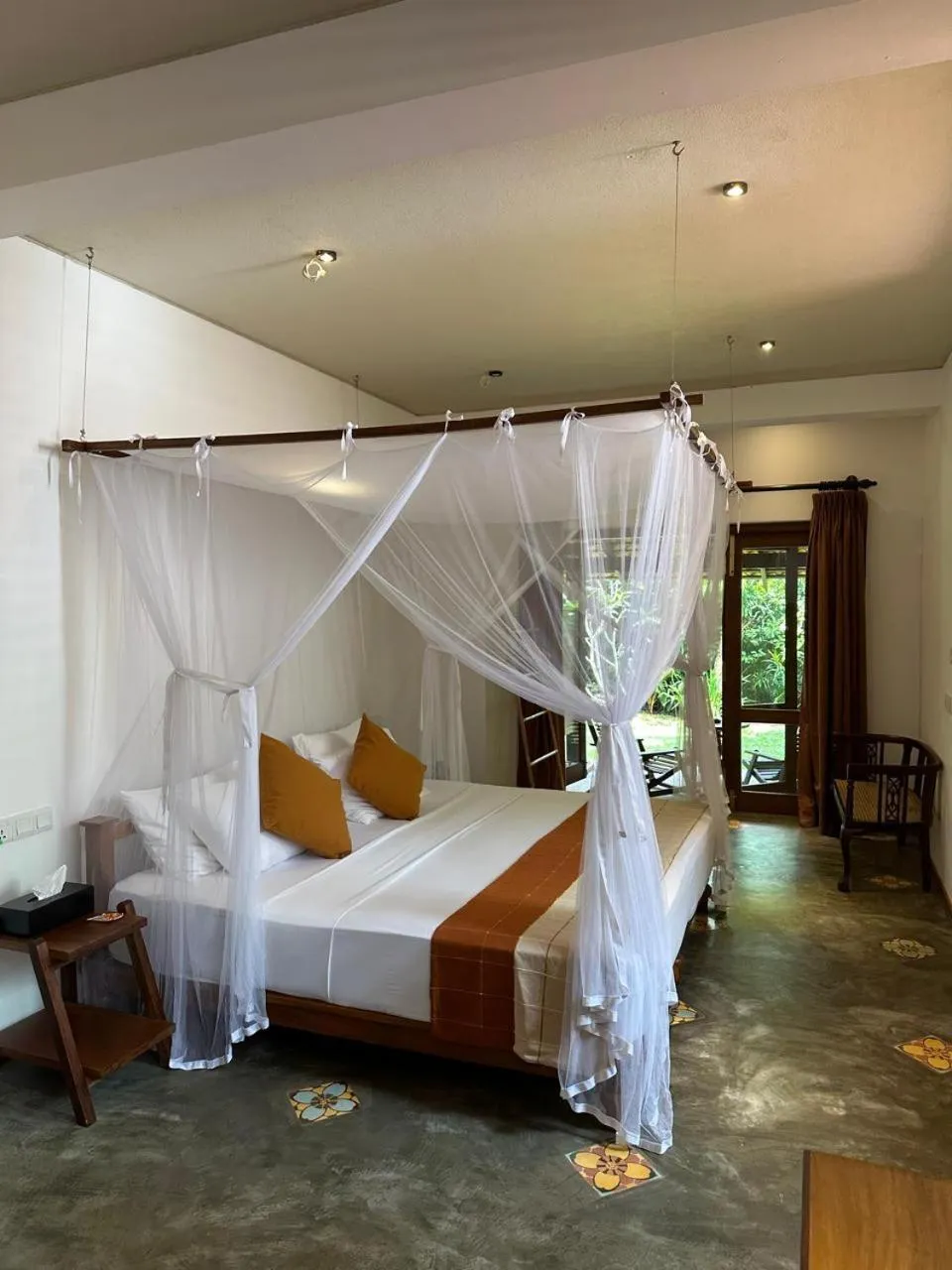 Bed in Dunes Unawatuna Hotel