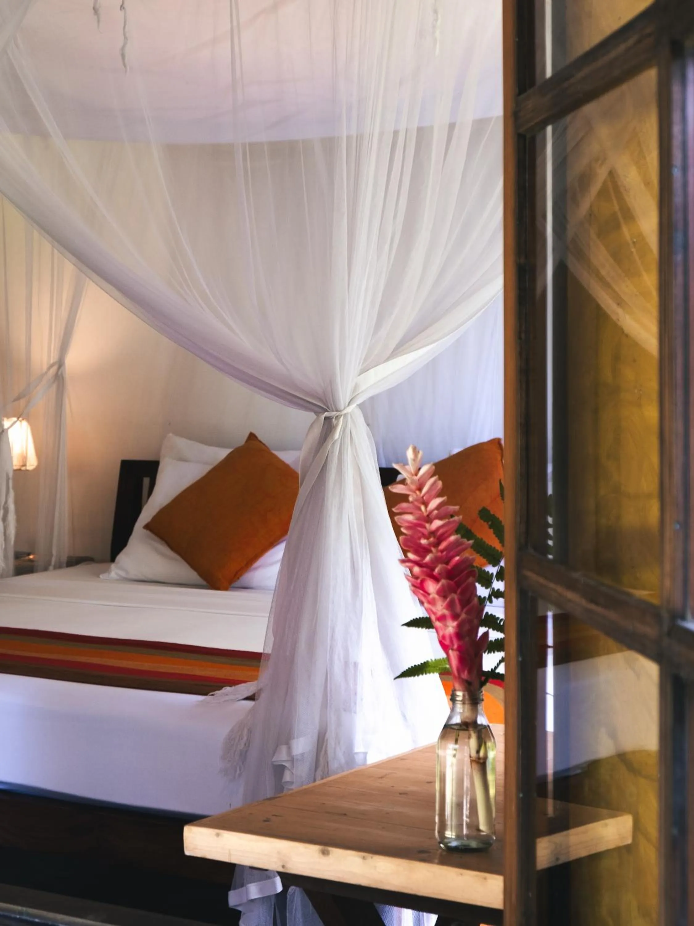 Bed in Dunes Unawatuna Hotel