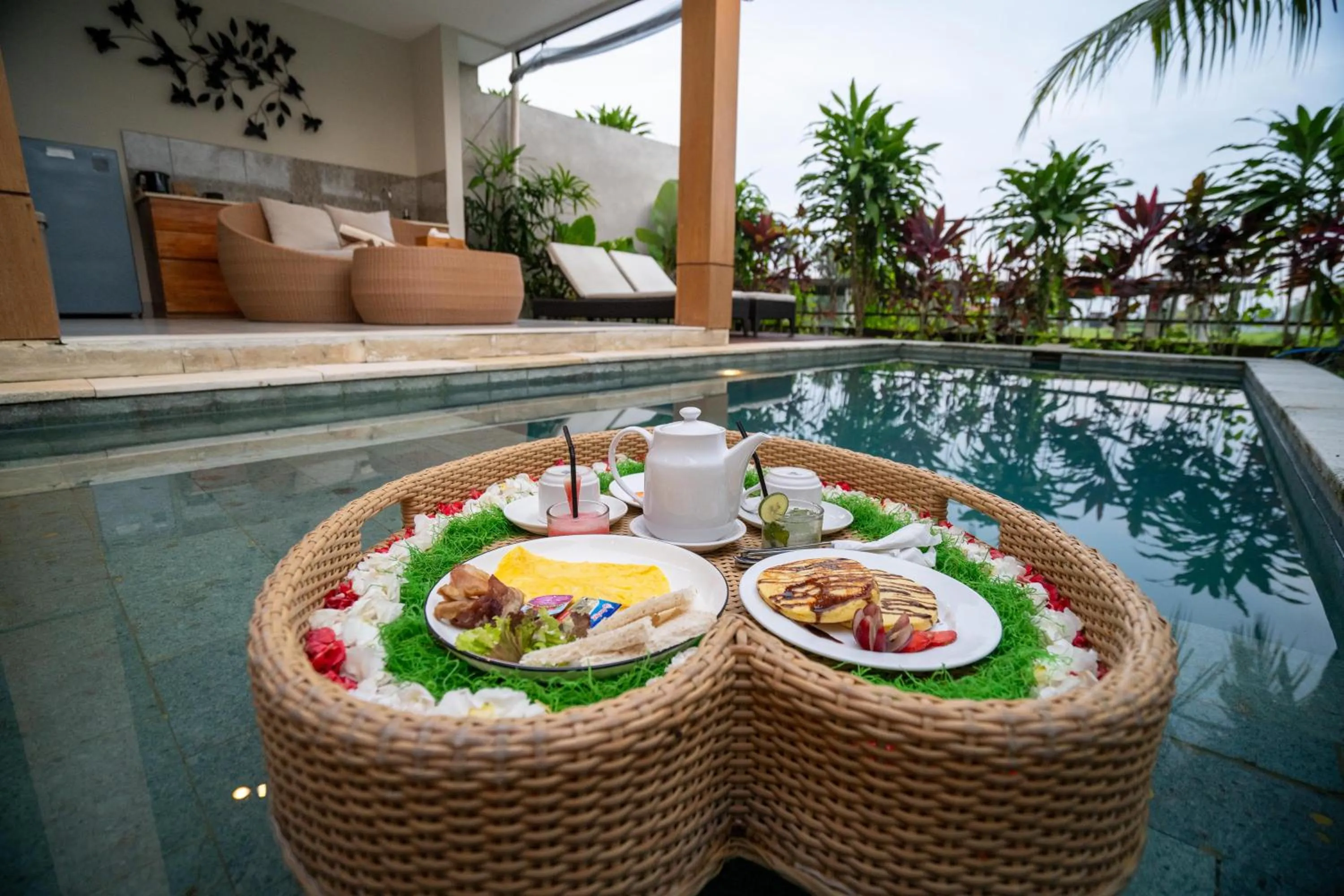 Pool view in Arta Private Villa