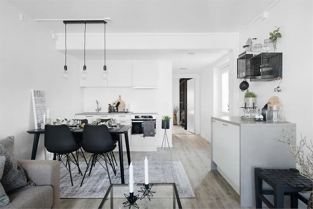 Living room in Lägenhetshotell Varvet