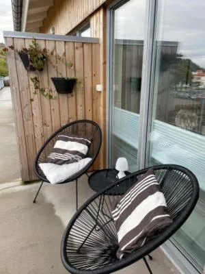 Patio in Lägenhetshotell Varvet