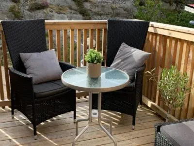 Patio in Lägenhetshotell Varvet