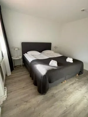 Bedroom, Bed in Lägenhetshotell Varvet