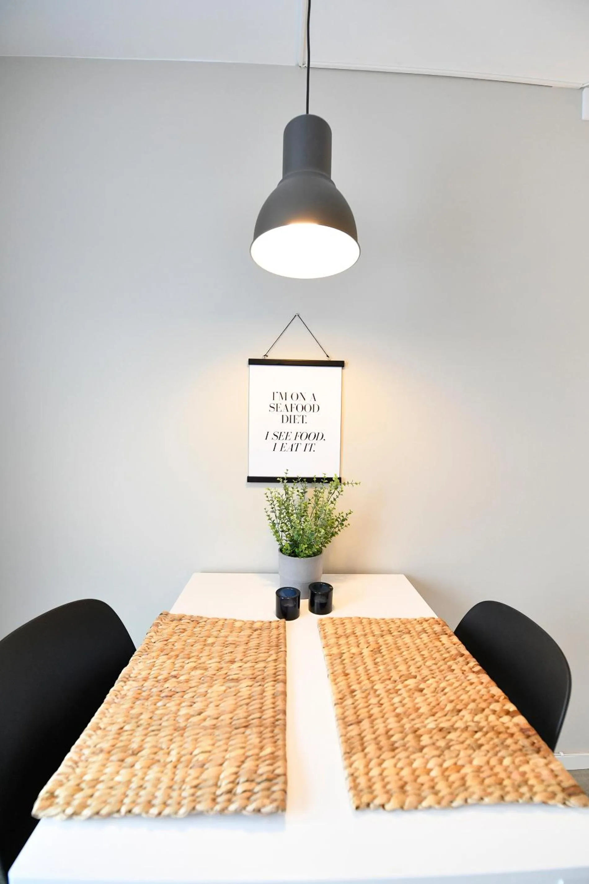 Dining area in Lägenhetshotell Varvet