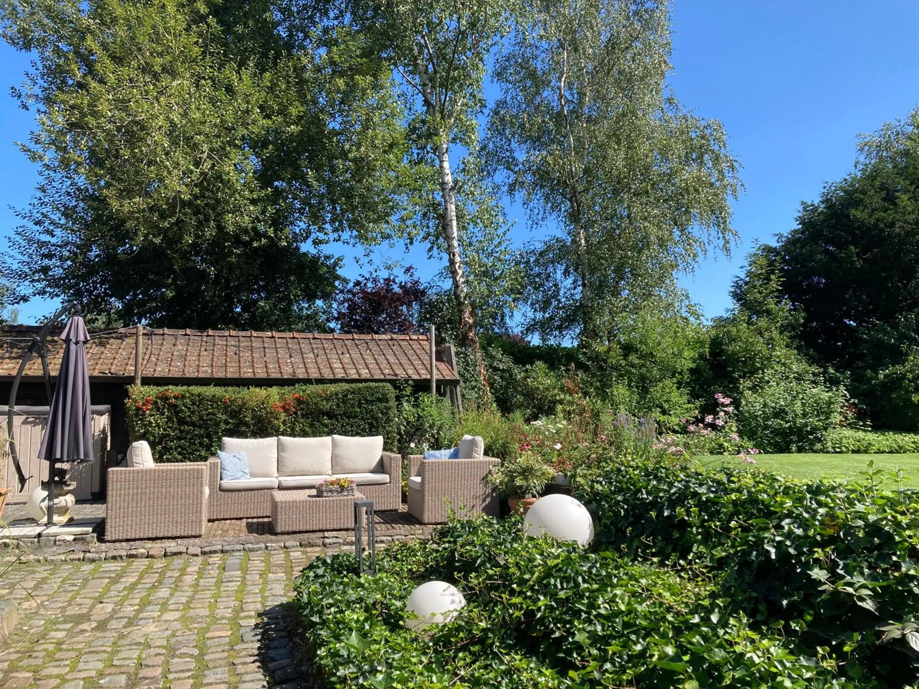 Balcony/Terrace in B&B Hof Ter Koningen