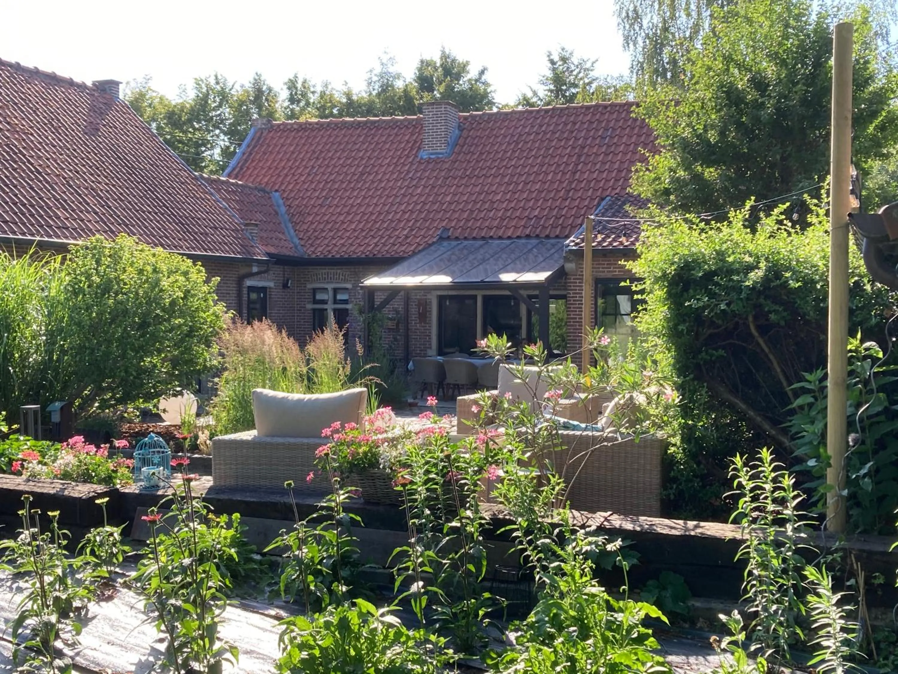 Balcony/Terrace in B&B Hof Ter Koningen