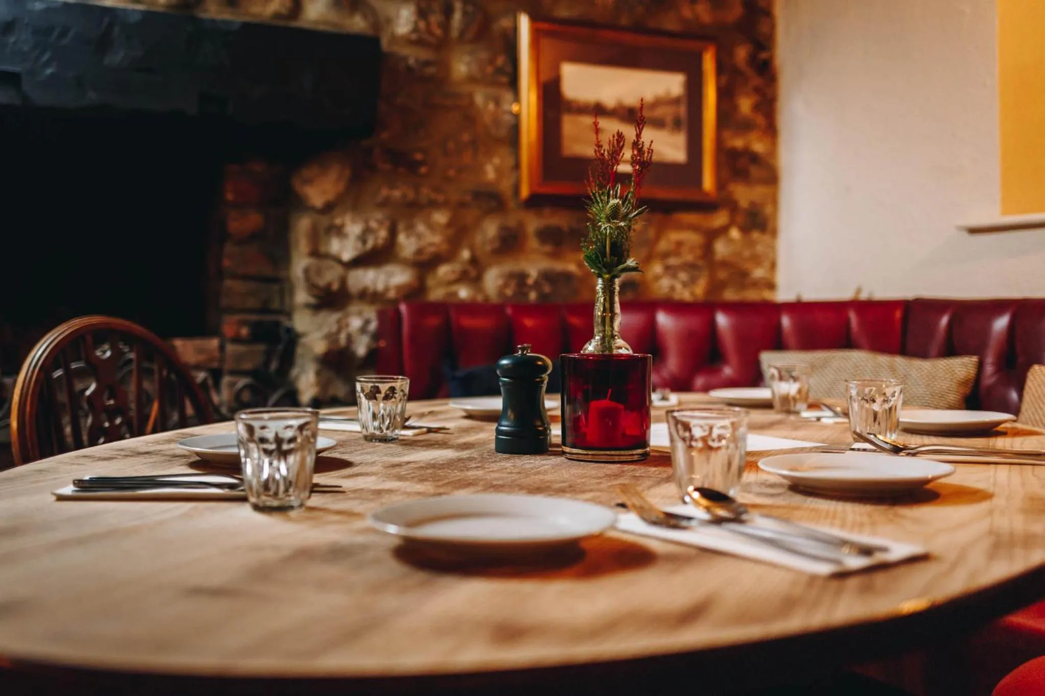 Dining area in Exelby Green Dragon