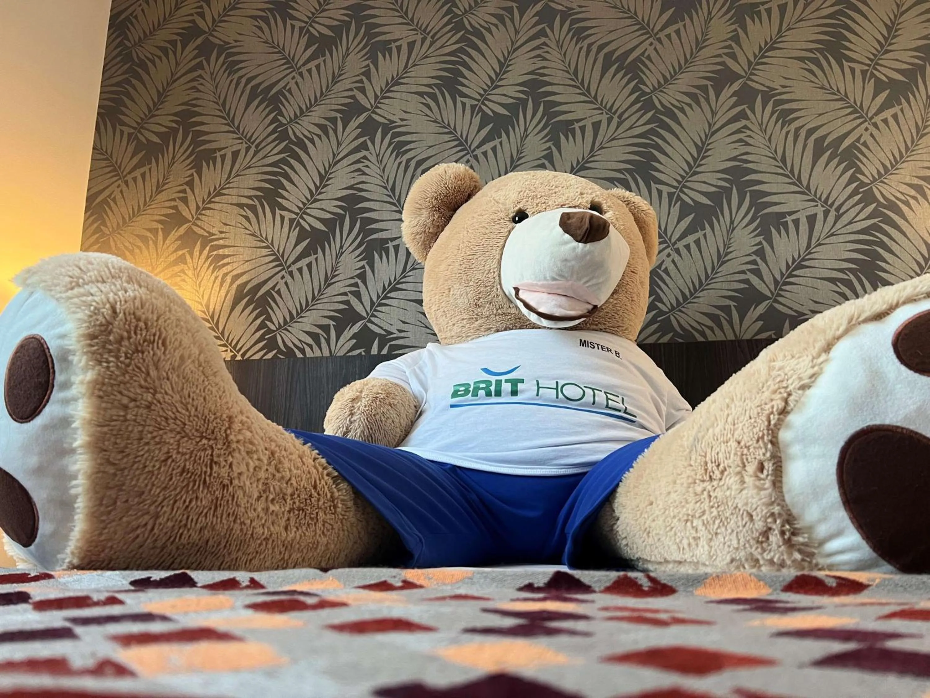 Bedroom, Bed in Brit Hotel Ploermel - Hotel de l'Hippodrome