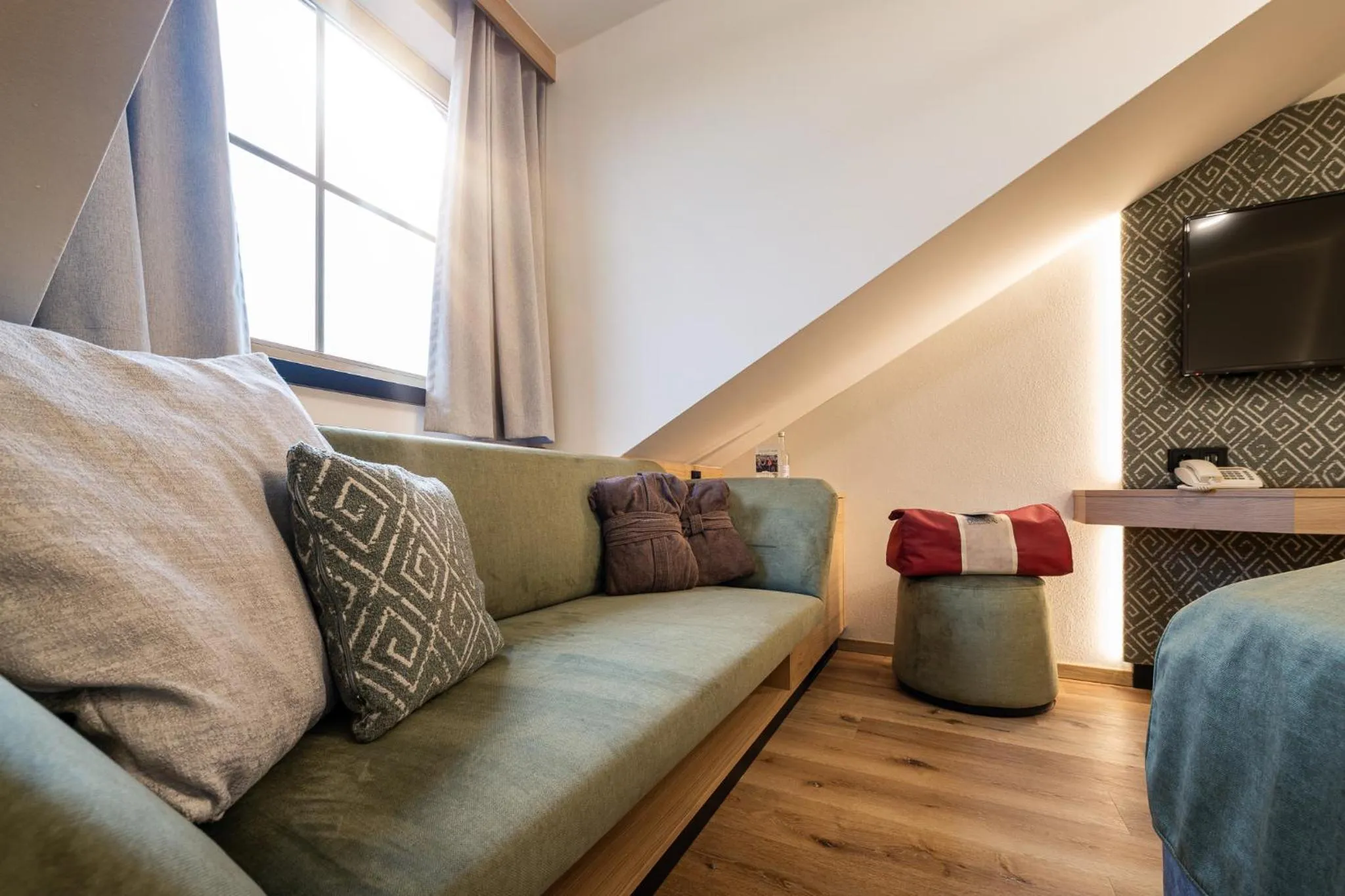 Seating area in Landrefugium Obermüller 4,5 Sterne