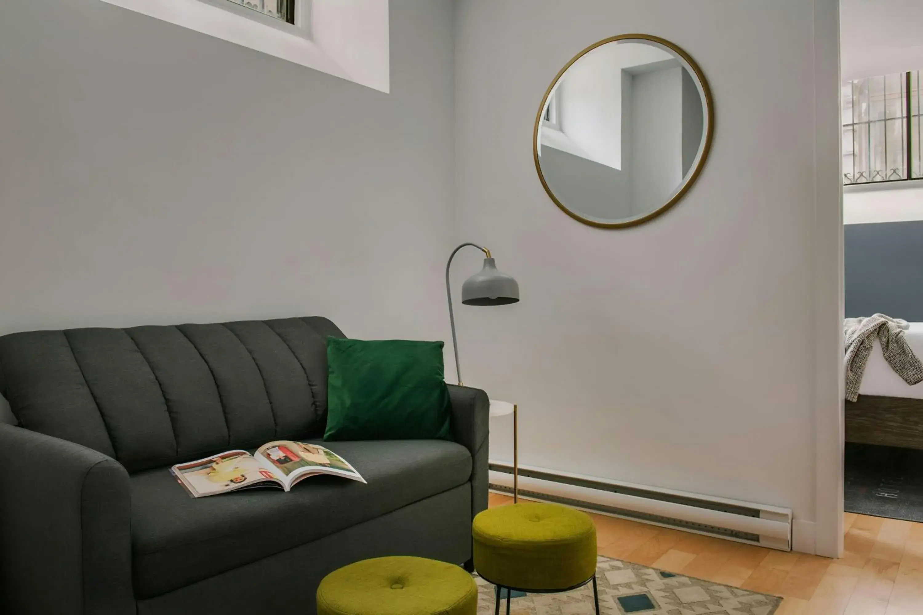 One-Bedroom Apartment with Queen Bed and Sofa Bed - Lower Level in Sonder by Marriott Bonvoy Le Victoria Apartments Old Montreal One-Bedroom Apartment with Queen Bed and Sofa Bed - Lower Level in Sonder by Marriott Bonvoy Le Victoria Apartments Old Montreal