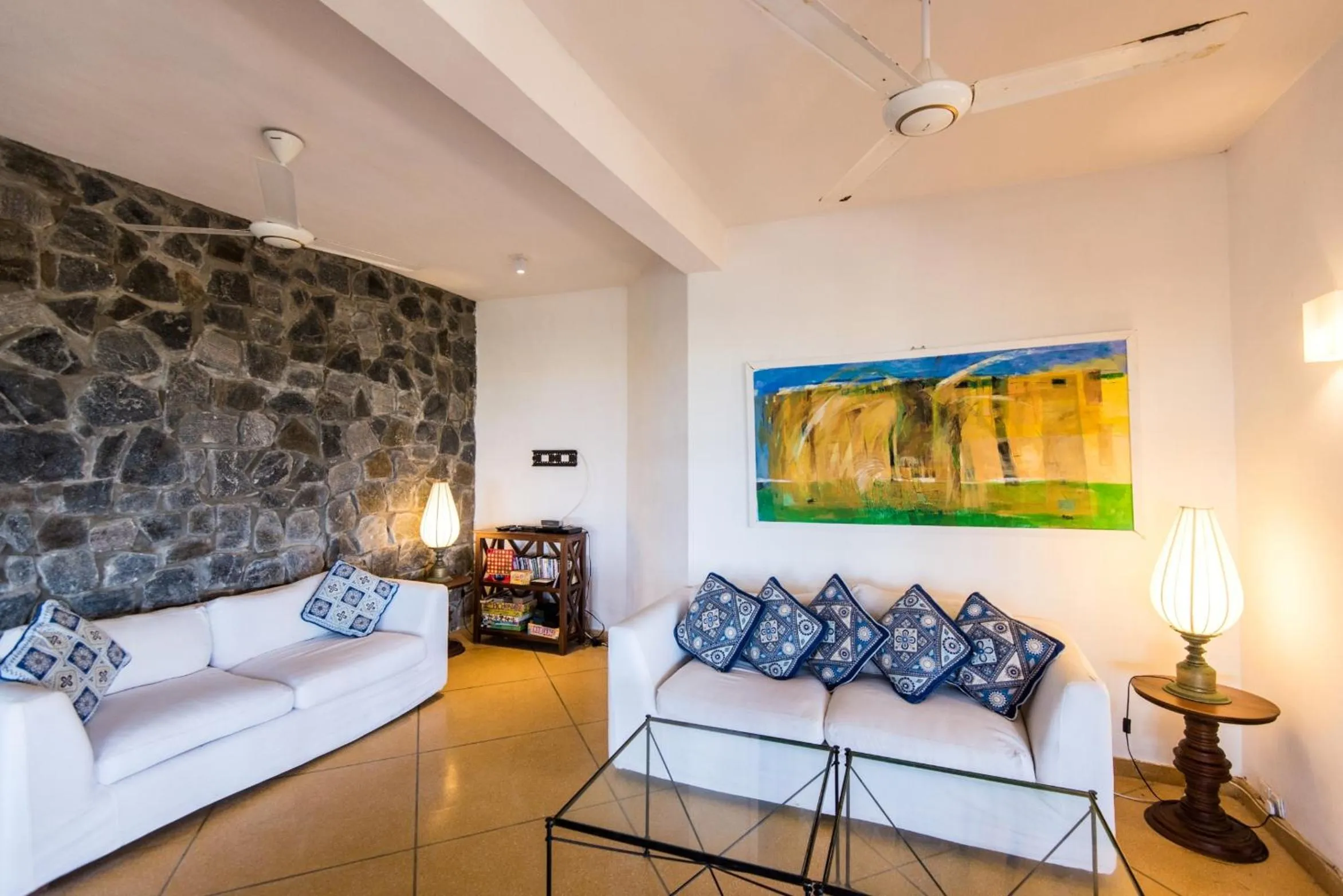 Seating area in Jetwing Kottukal Beach House