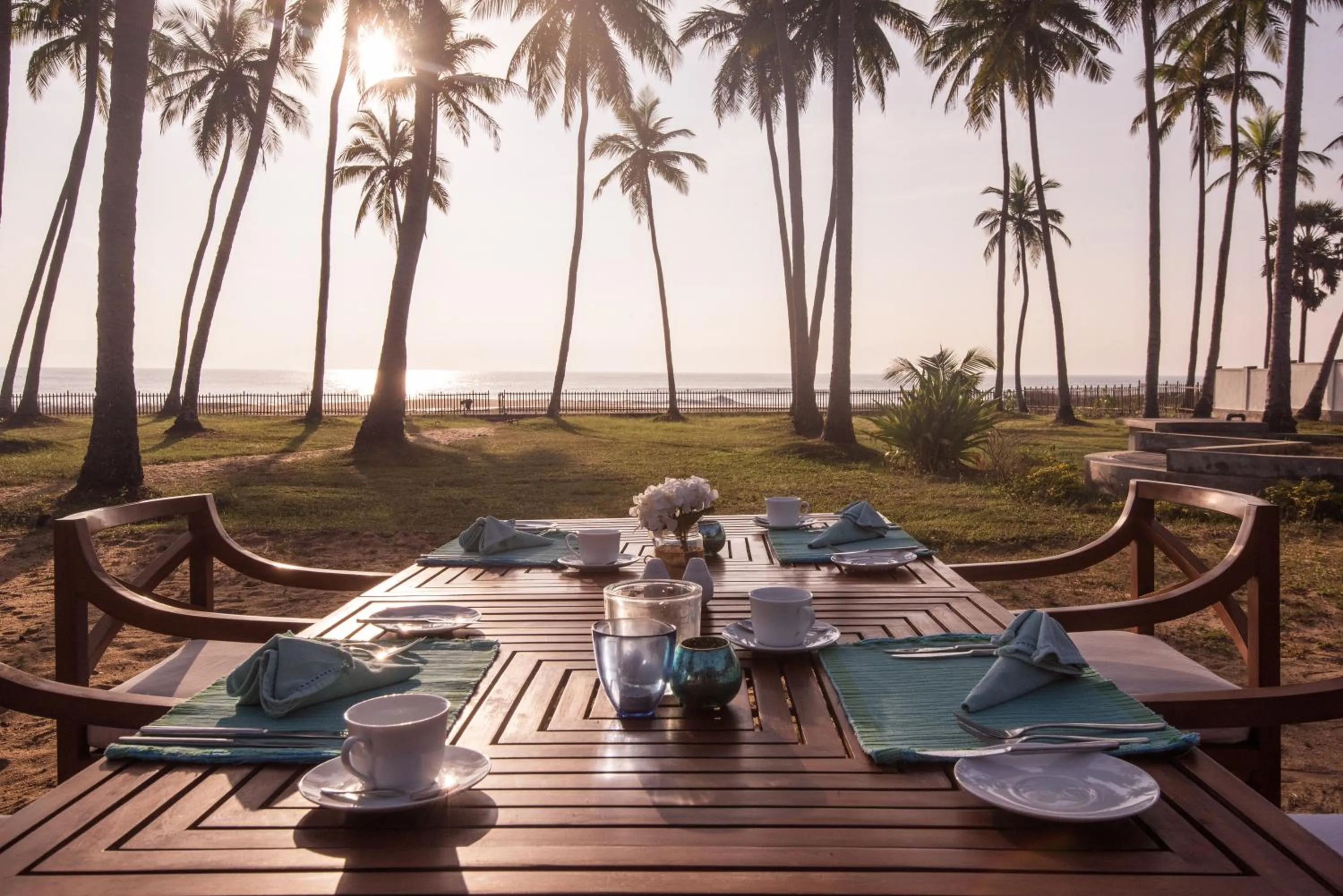 Garden view in Jetwing Kottukal Beach House