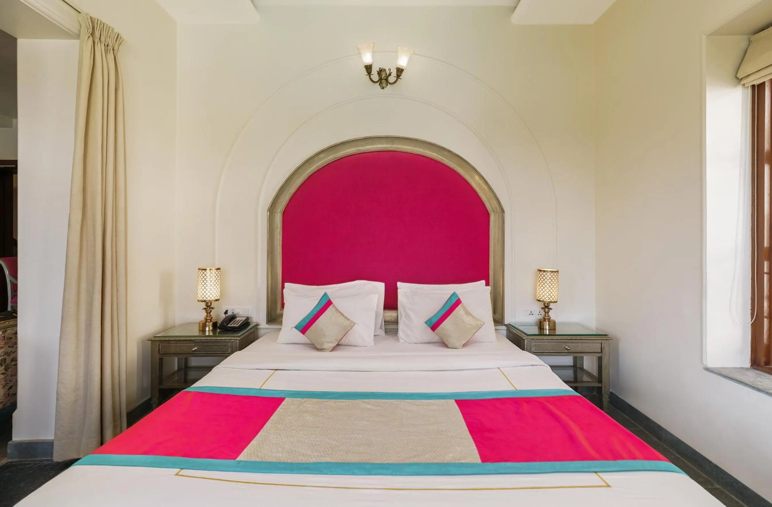 Bed in Brahma Niwas - Best Lake View Hotel in Udaipur