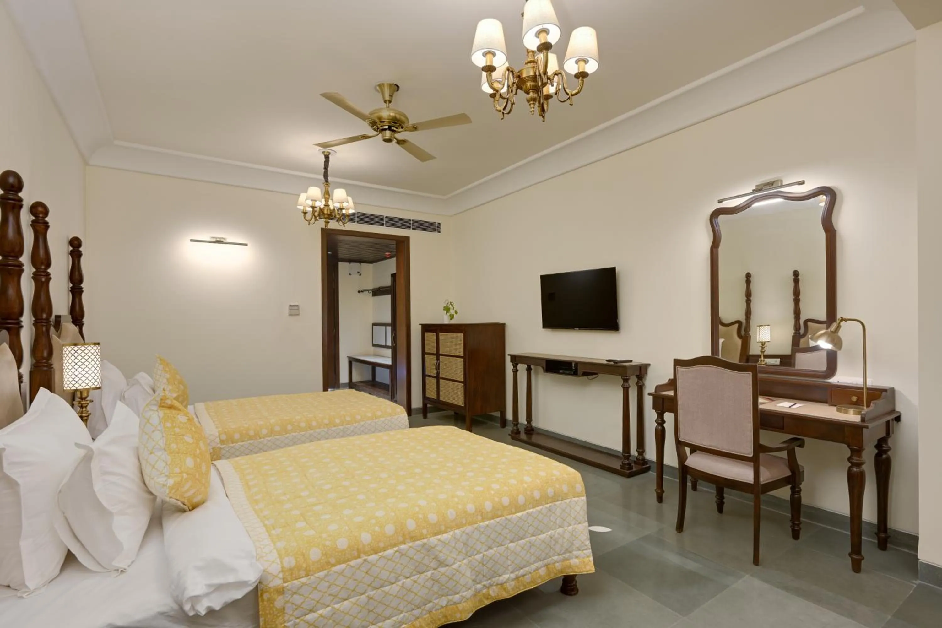 Photo of the whole room, Bed in Brahma Niwas - Best Lake View Hotel in Udaipur