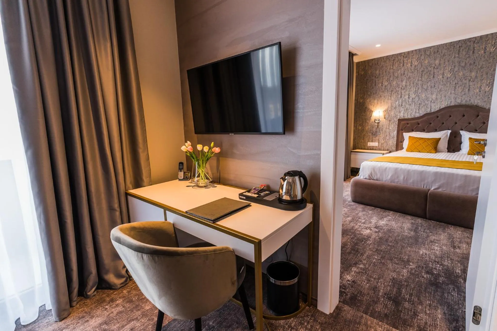 Bed in Hotel Aventus