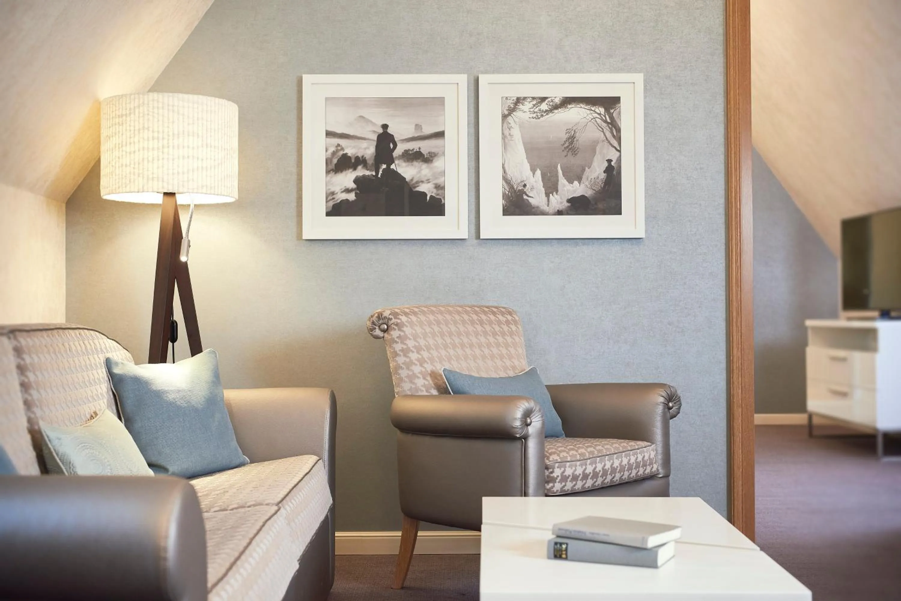 Living room in A-ROSA Kurhaus Binz