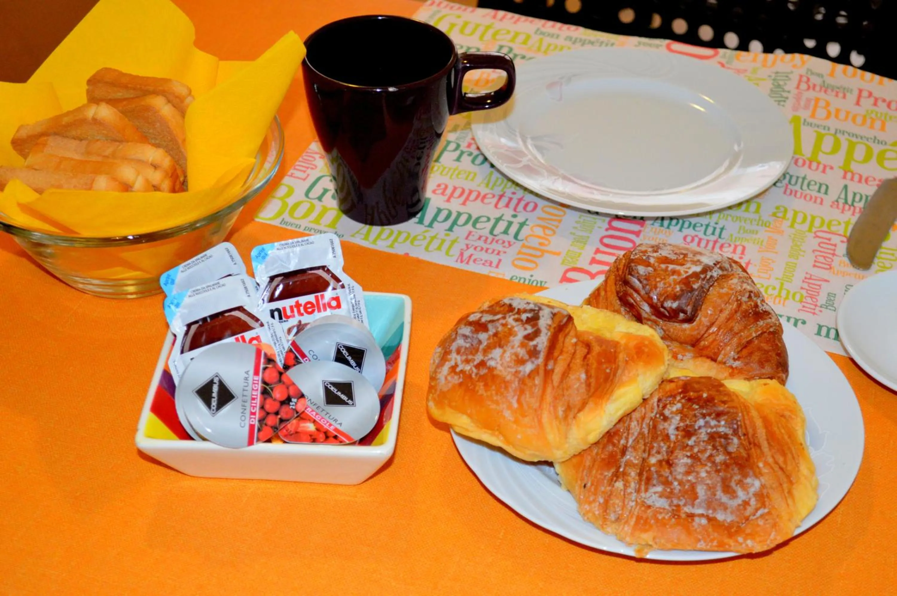 Italian breakfast in Check-Inn Rooms