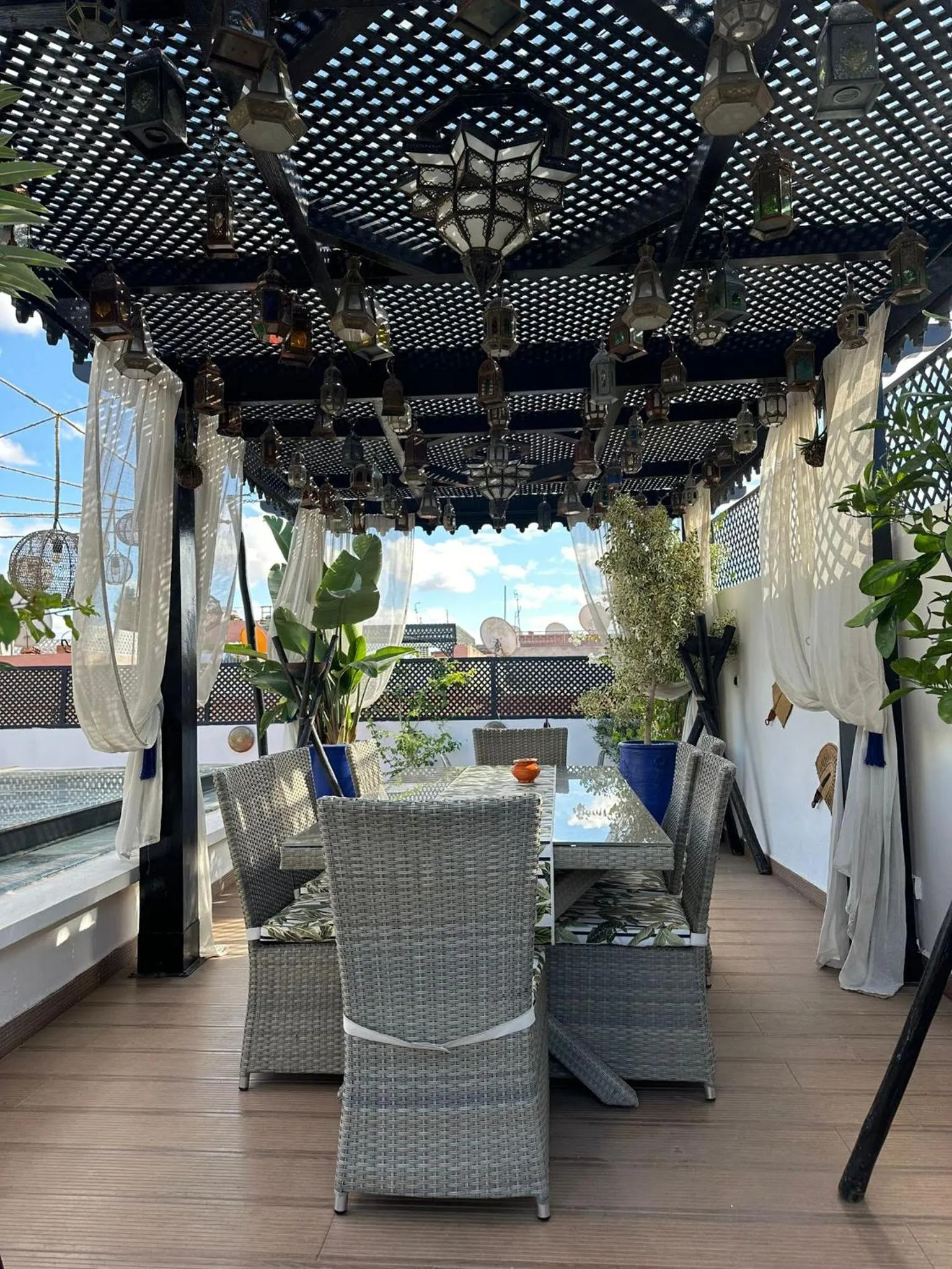 Balcony/Terrace in RIAD NOLITA & SPA Kasbah
