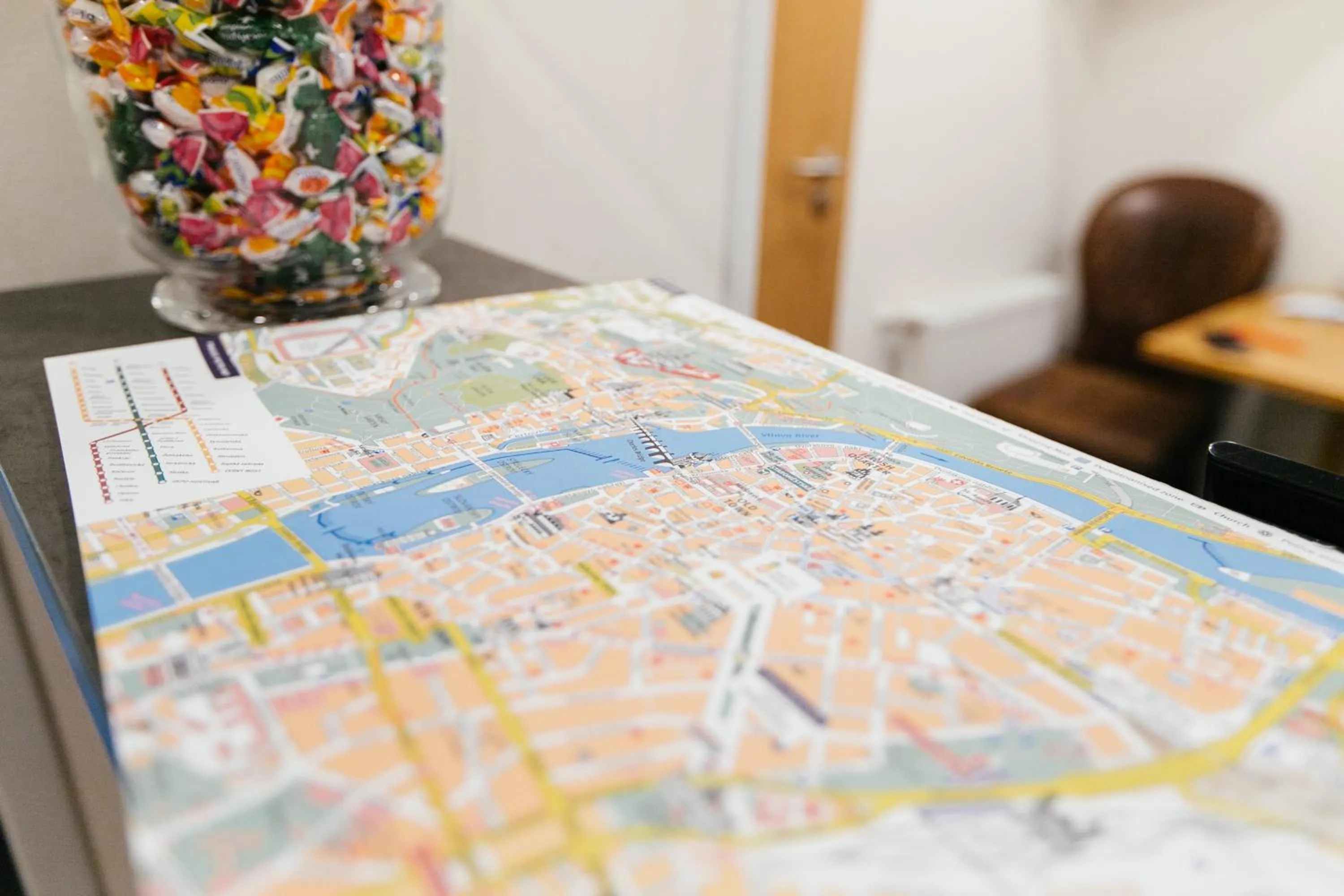 Lobby or reception in Hostel Mandarinka