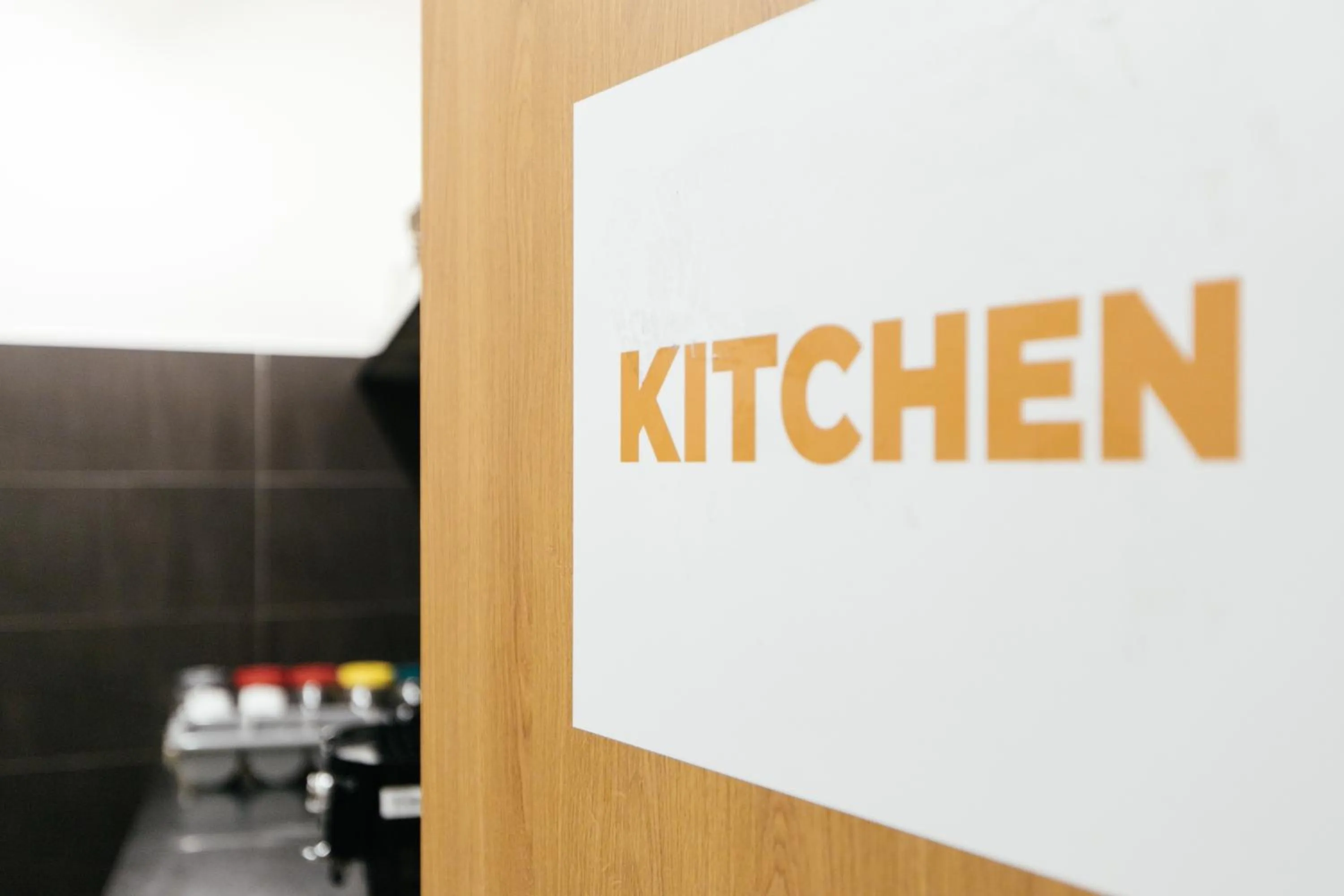 Communal kitchen in Hostel Mandarinka