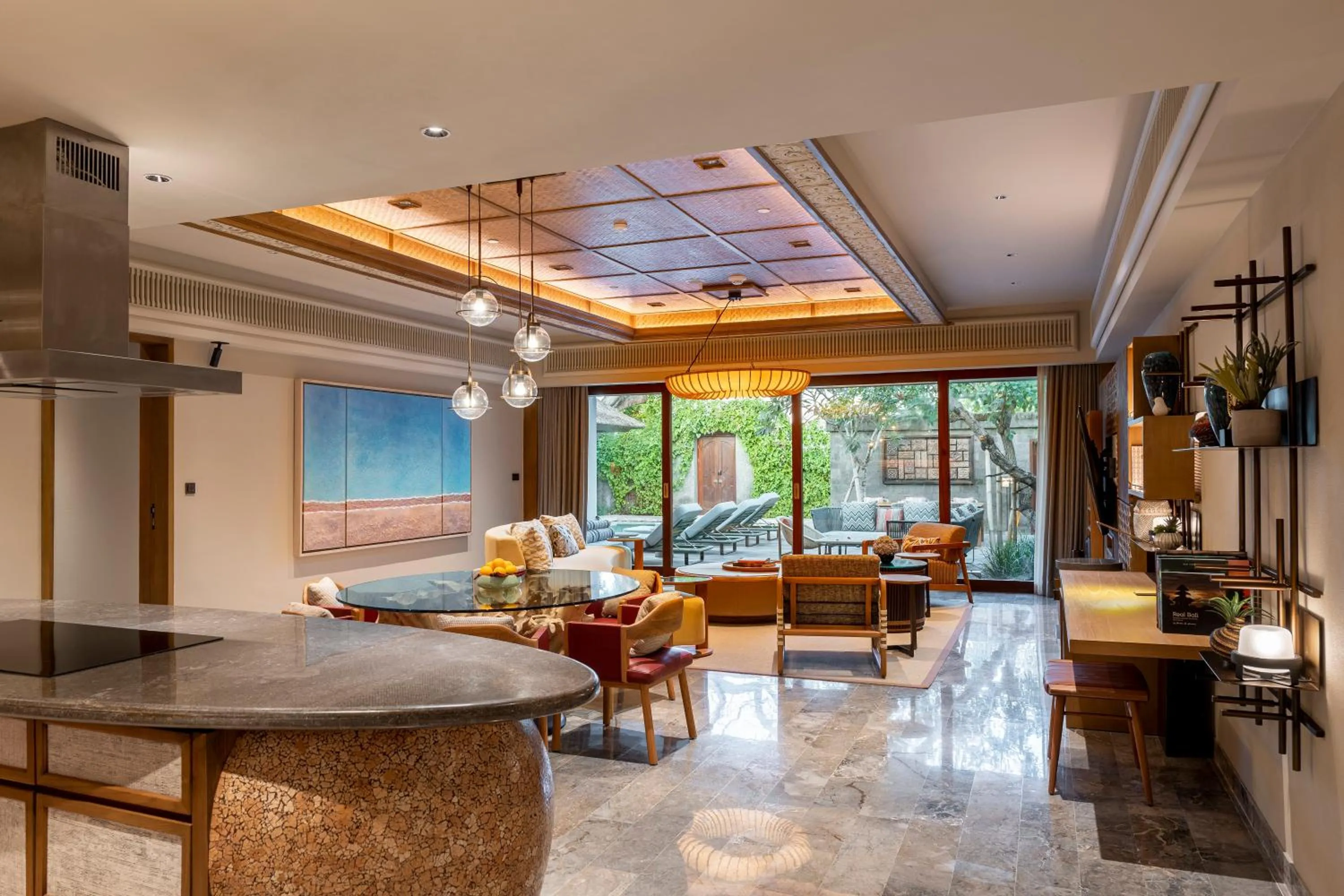 Living room in Andaz Bali, By Hyatt