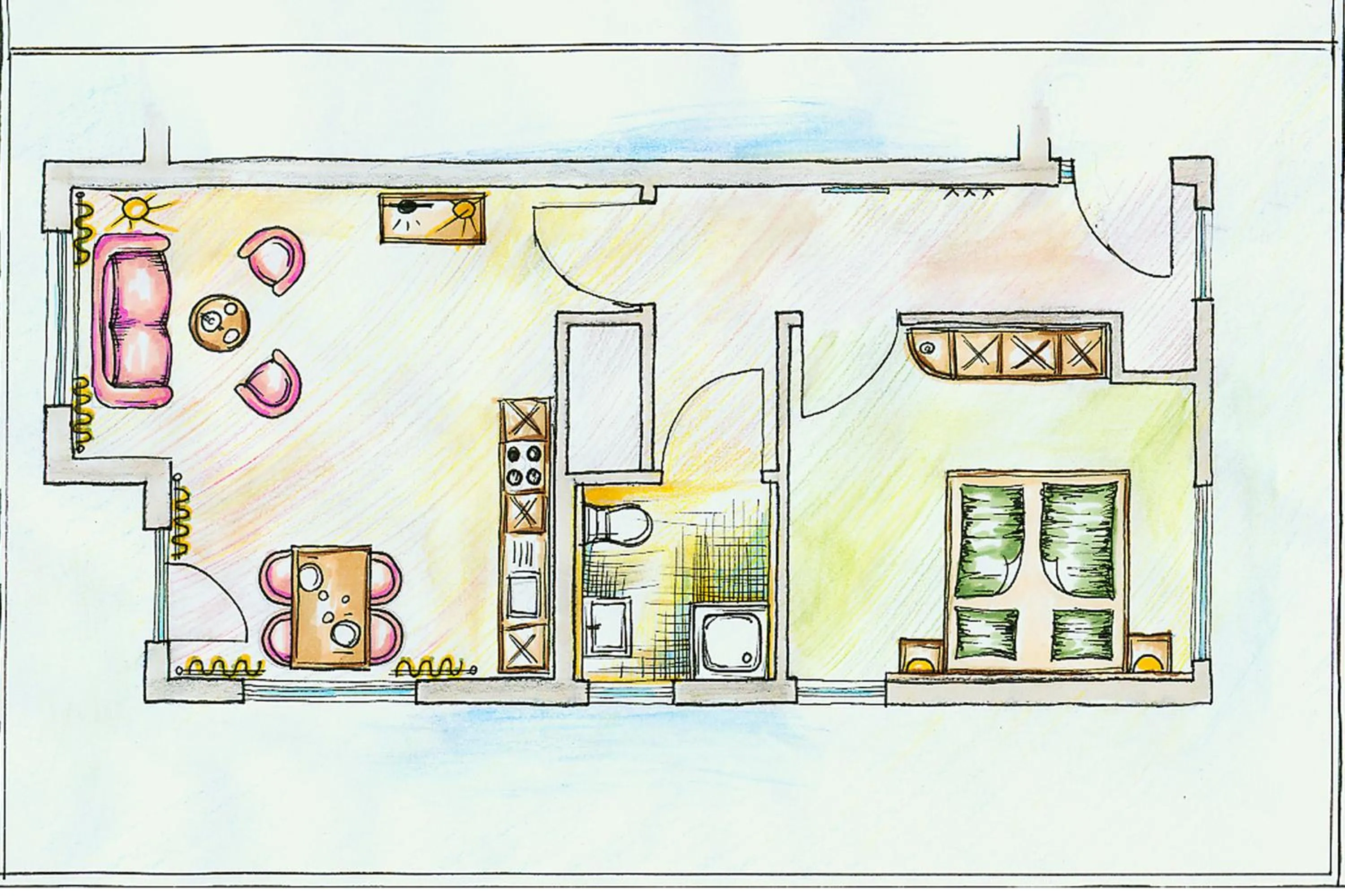 Photo of the whole room in Alm Appartements ehemals Birkenhof